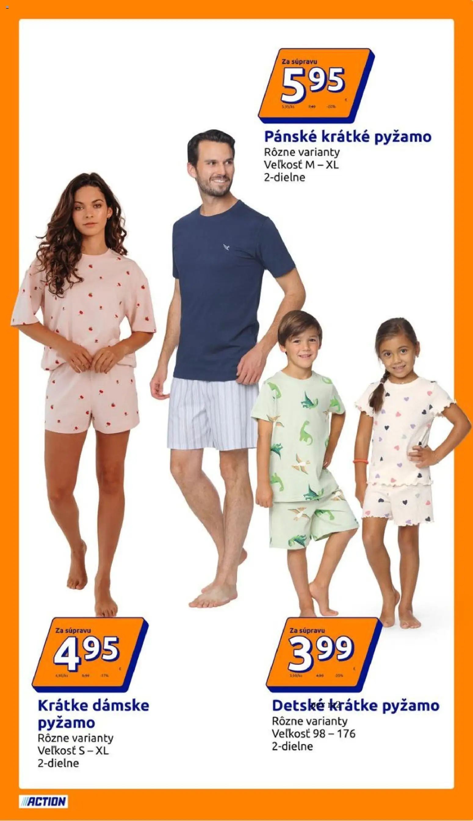 Nové Action akcie – leták je platný od 25.03.2026 | Strana: 5 | Produkty: Pyžamo