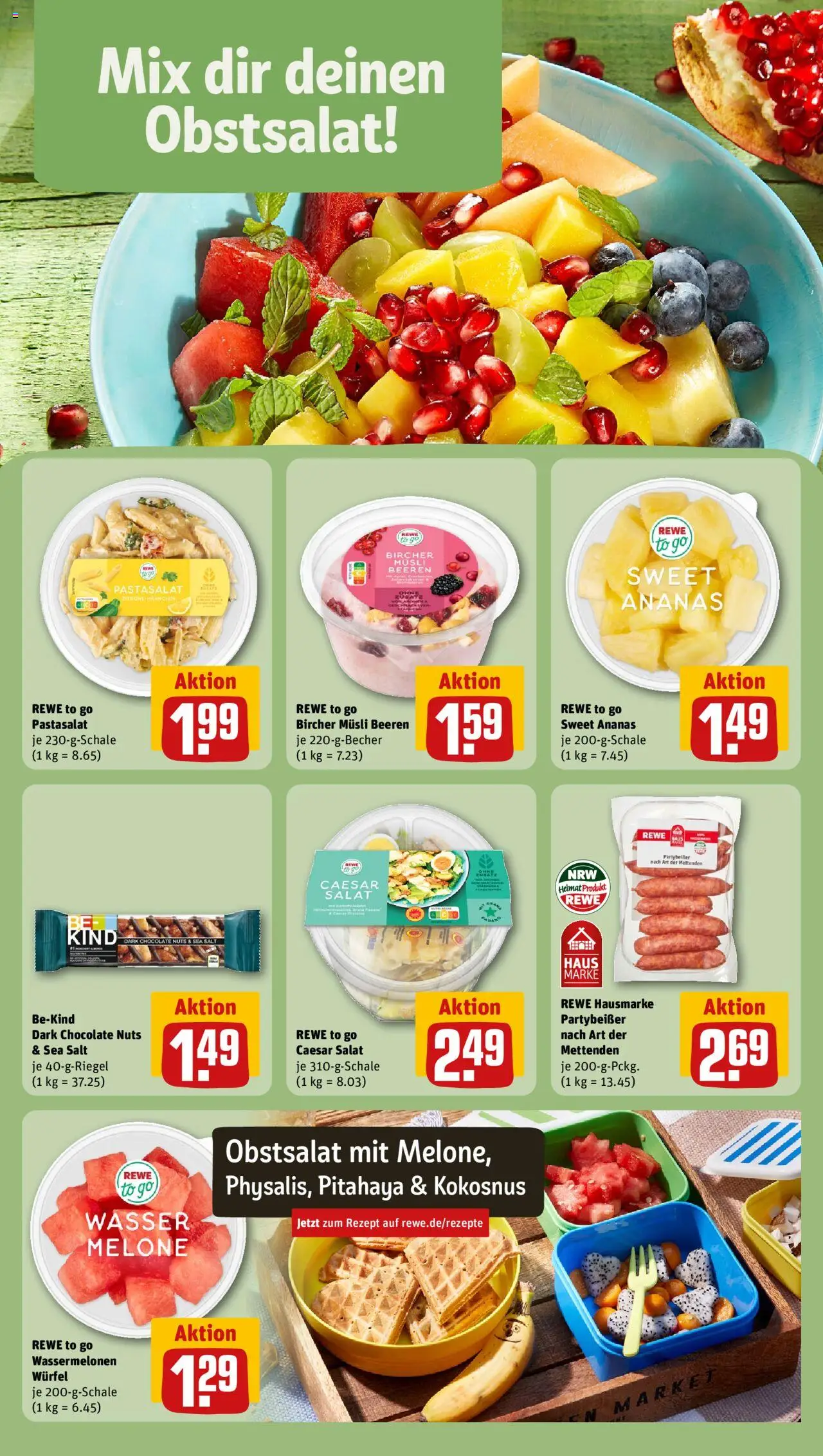Rewe ihr Kaufpark Prospekt 	 - gültig ab dem 28.07.2025 | Seite: 20 | Produkte: Musli, Ananas, Melone, Salat