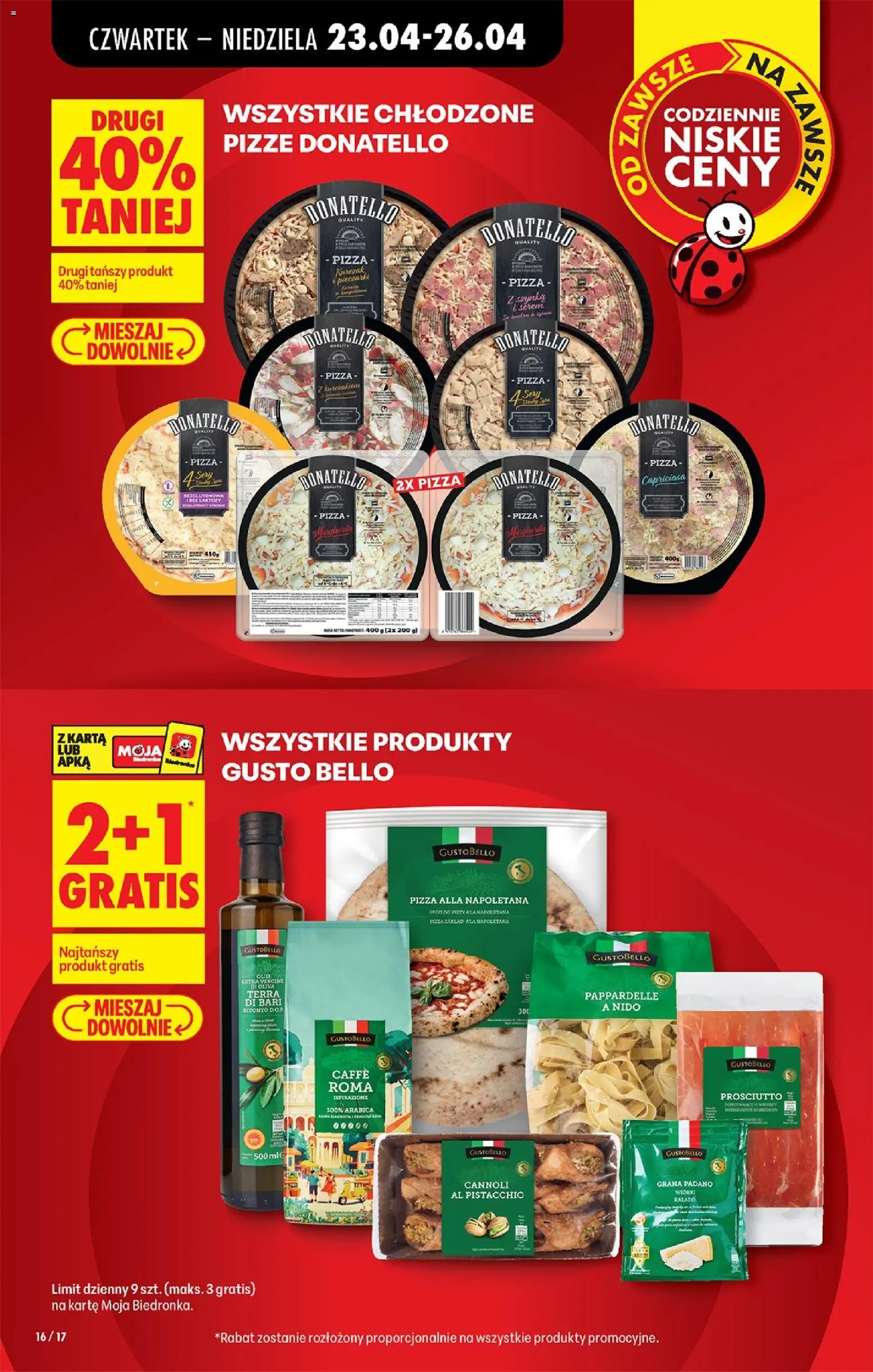 Biedronka Polsko leták - Codziennie niskie ceny od 23.04.2026 | Strana: 30 | Produkty: Pizza, Prosciutto, Grana Padano
