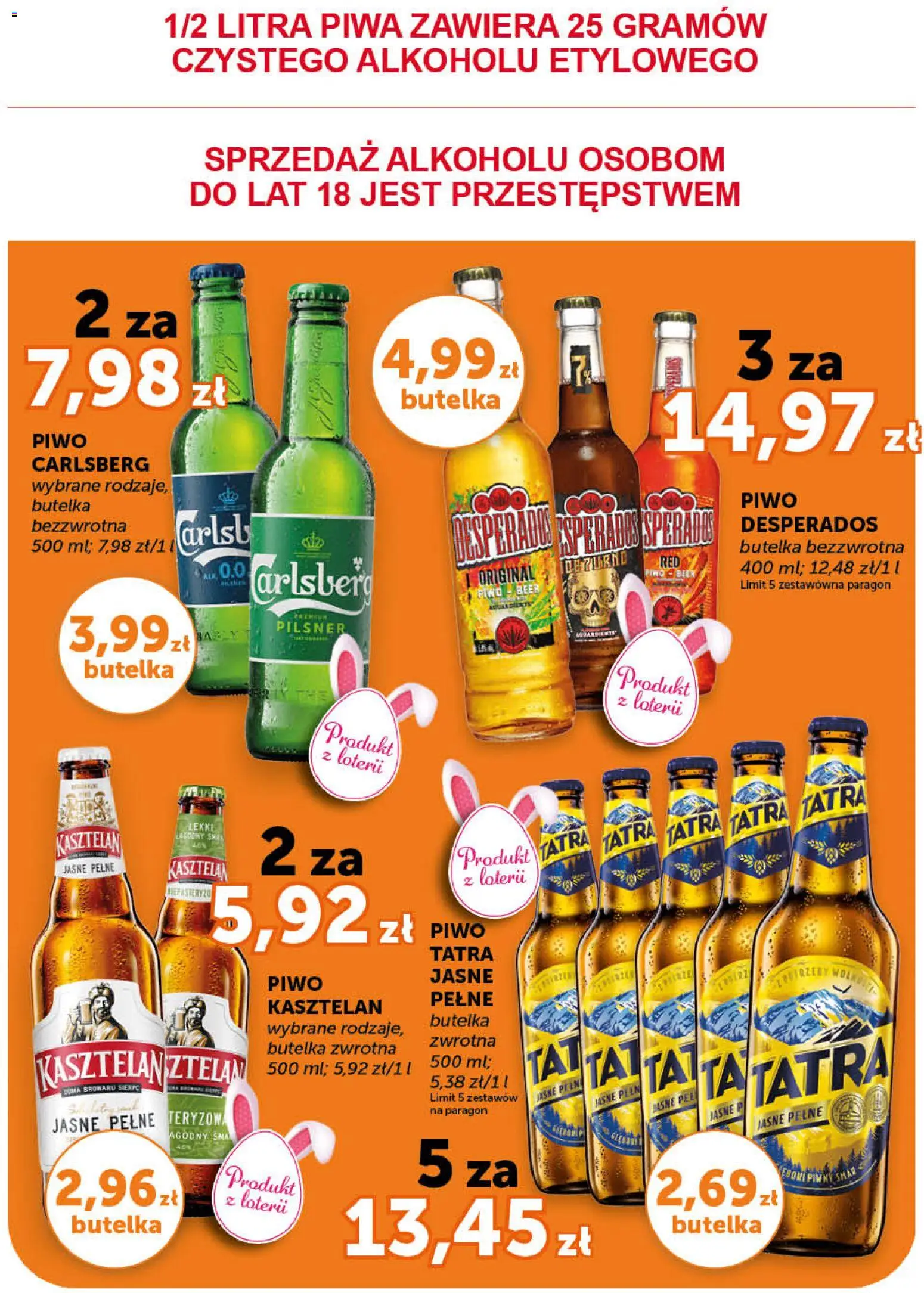 Groszek gazetka - Minimarket od 19.03.2026 | Strona: 9 | Produkty: Piwo Carlsberg, Piwo