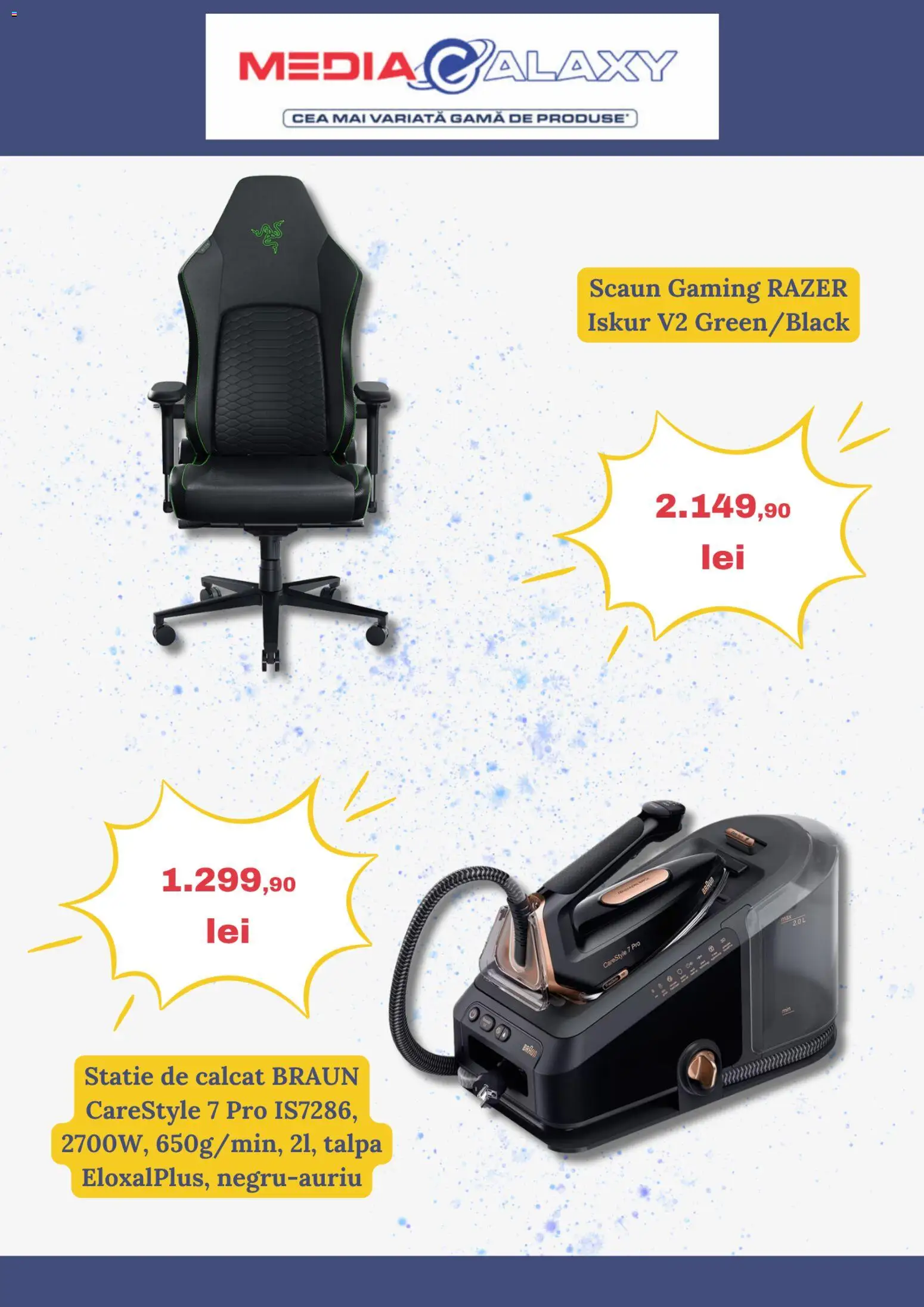 Noul catalog Media Galaxy – valabil de la 26.03.2026 | Pagină: 4 | Produse: Scaun gaming, Scaun