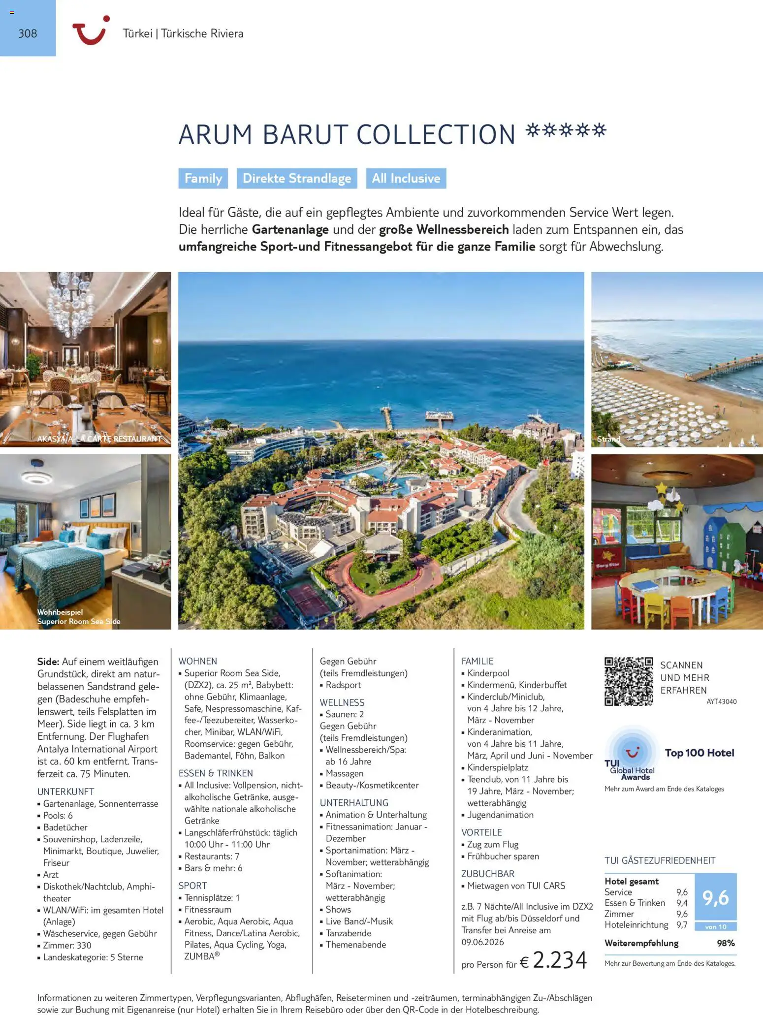 Aida  Südeuropa & Nordafrika 2026/27 – gültig ab 01.01.2026 | Seite: 308 | Produkte: Top, Babybett, Uhr