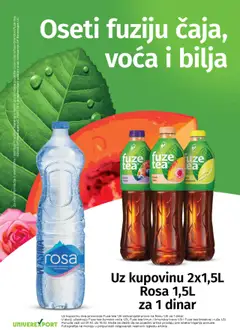 Univerexport fuzija čaja, voća i bilja i Rosa voda - pregled Univerexport kataloga - važi od 01.10.2025