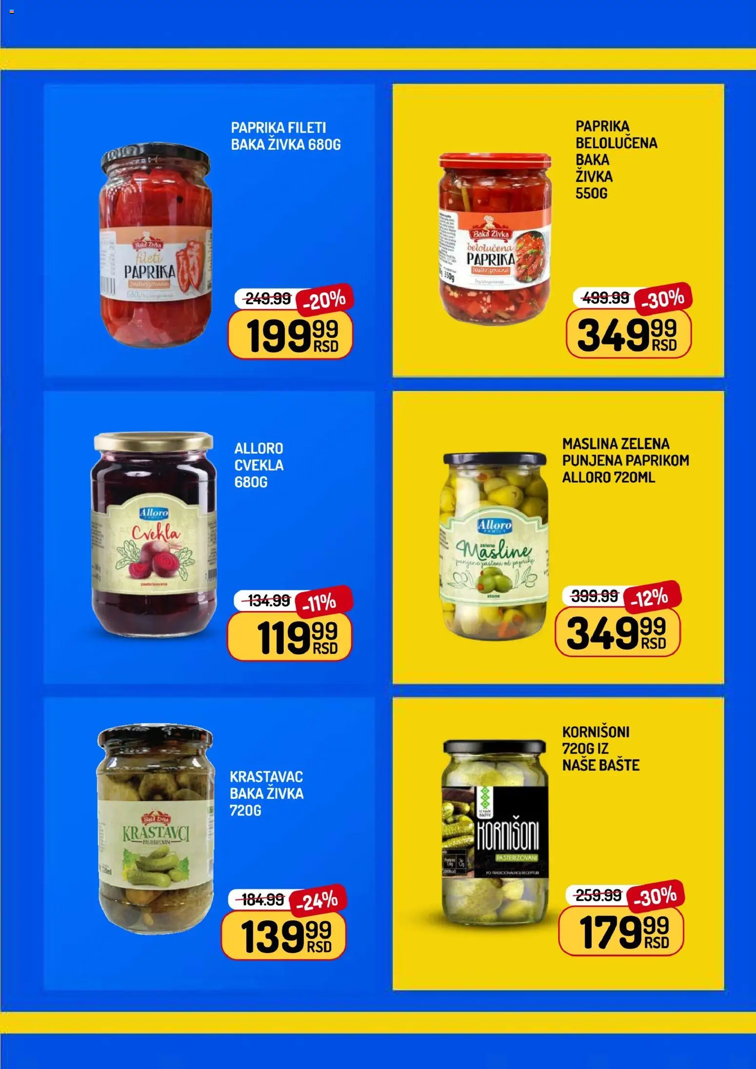 Aman katalog - važi od 13.02.2026 | Strana: 9 | Proizvode: Krastavac, Masline, Krastavci, Cvekla