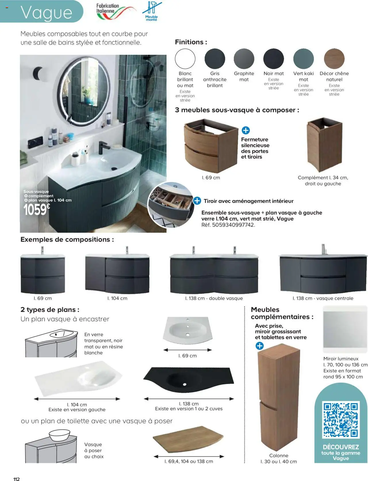 {H1} | Page: 112 | Produits: Meuble, Portes, Tiroirs, Miroir