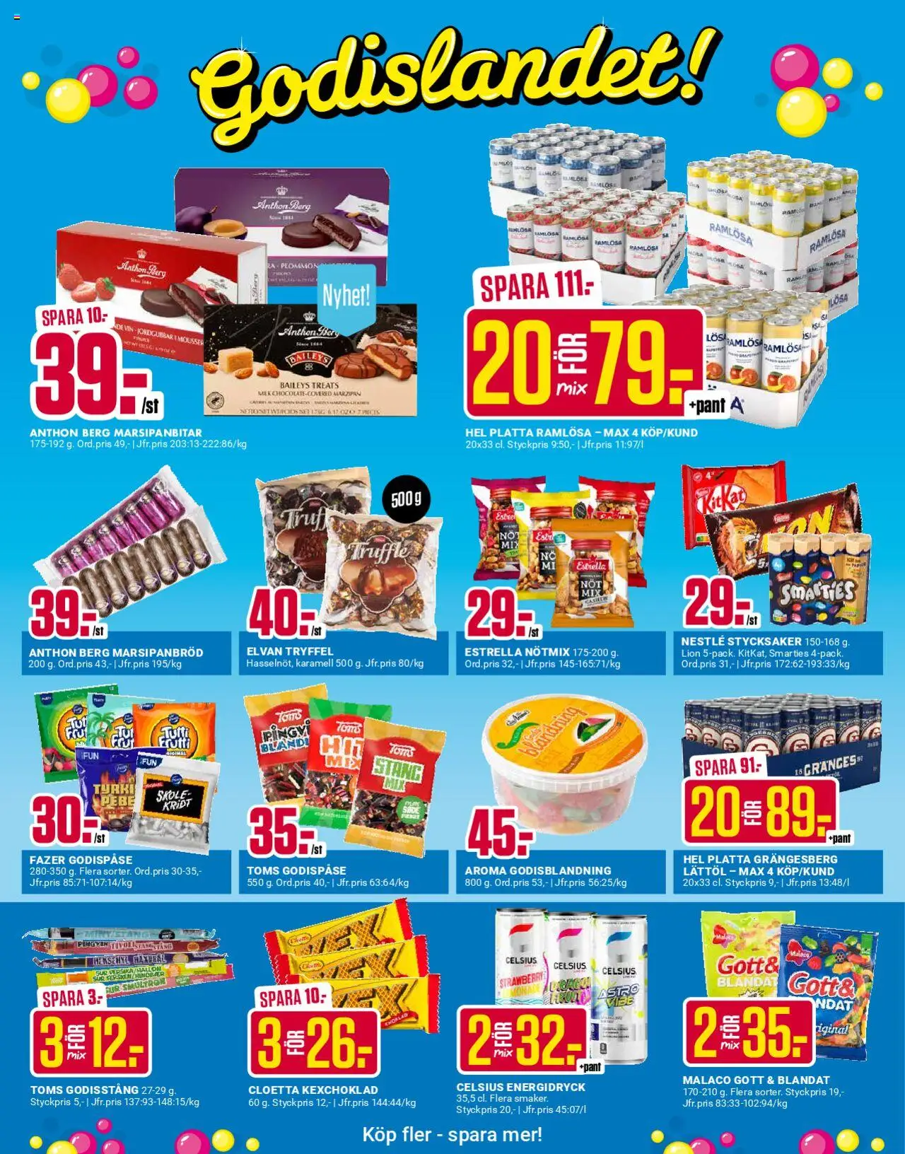 ÖoB reklamblad aktuell från 11.08.2025 | Sida: 3 | Produkter: Energidryck, Hallon