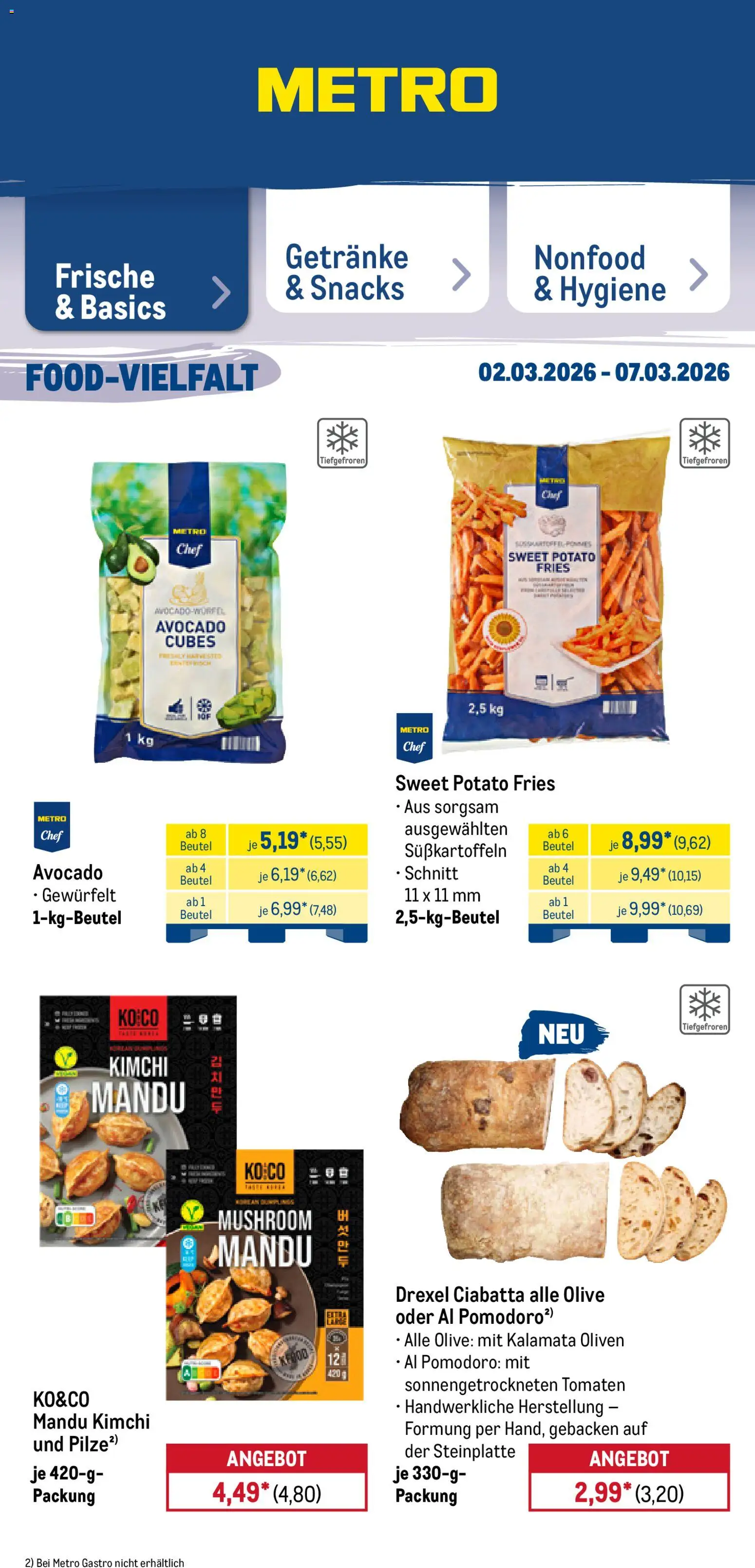 Metro Prospekt 	 – gültig ab 02.03.2026 | Seite: 19 | Produkte: Tomaten, Avocado