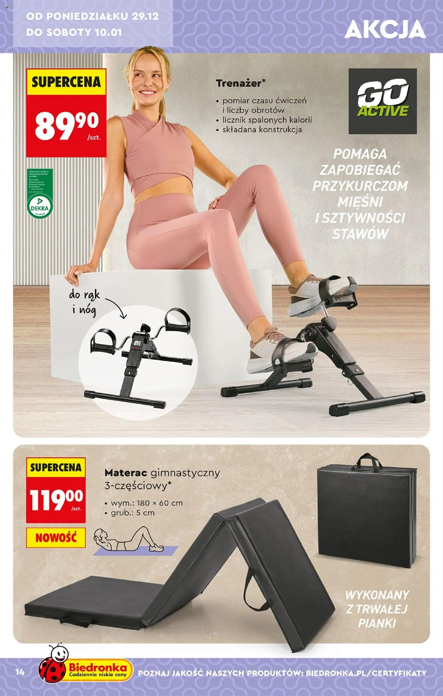 Biedronka gazetka - Hity i inspiracje od 29.12.2025 | Strona: 18 | Produkty: Materac, Pianki