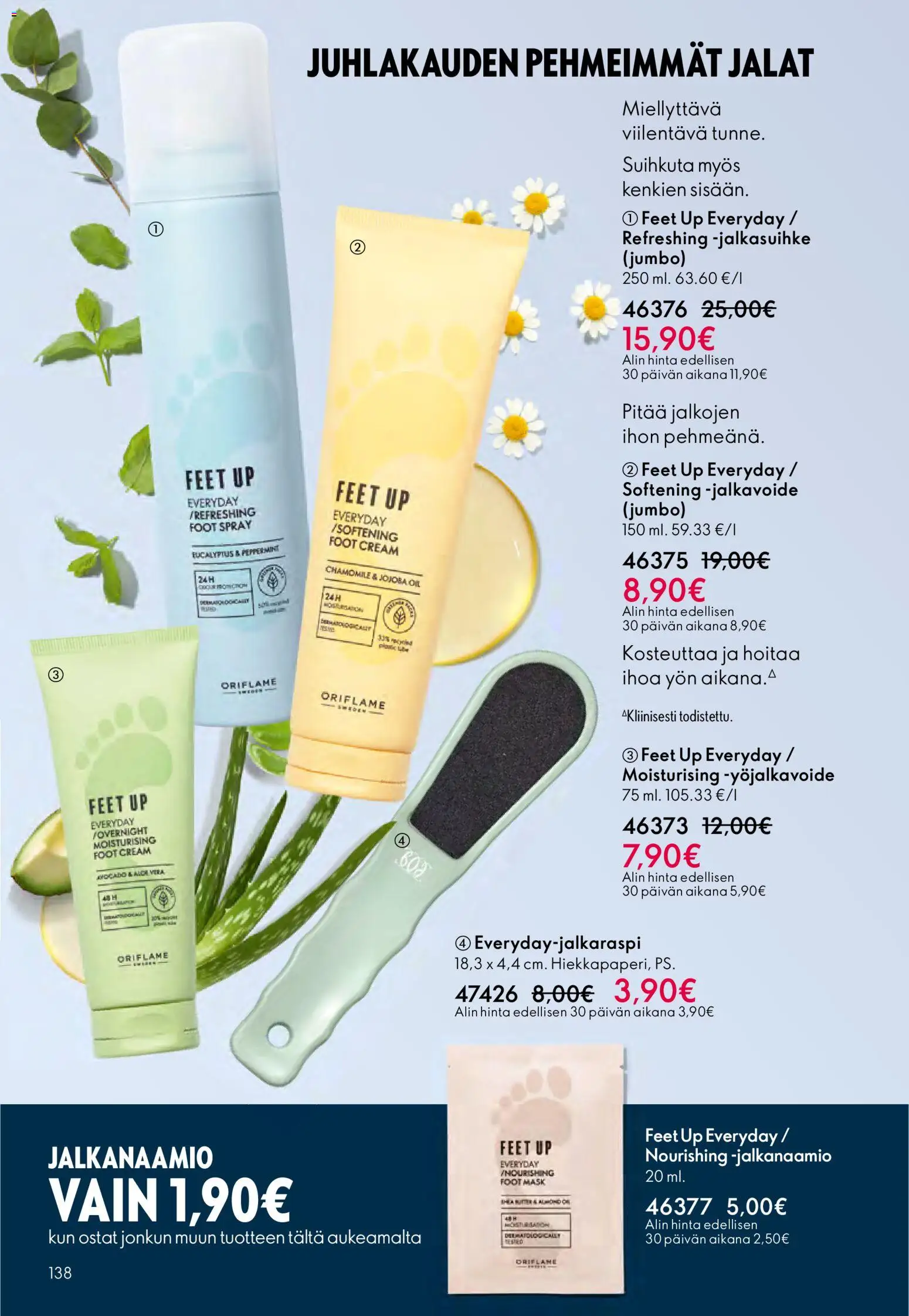 Oriflame - Esite 17 – voimassa 10.12.2025 alkaen | Sivu: 138 | Tuotteet: Jalkavoide