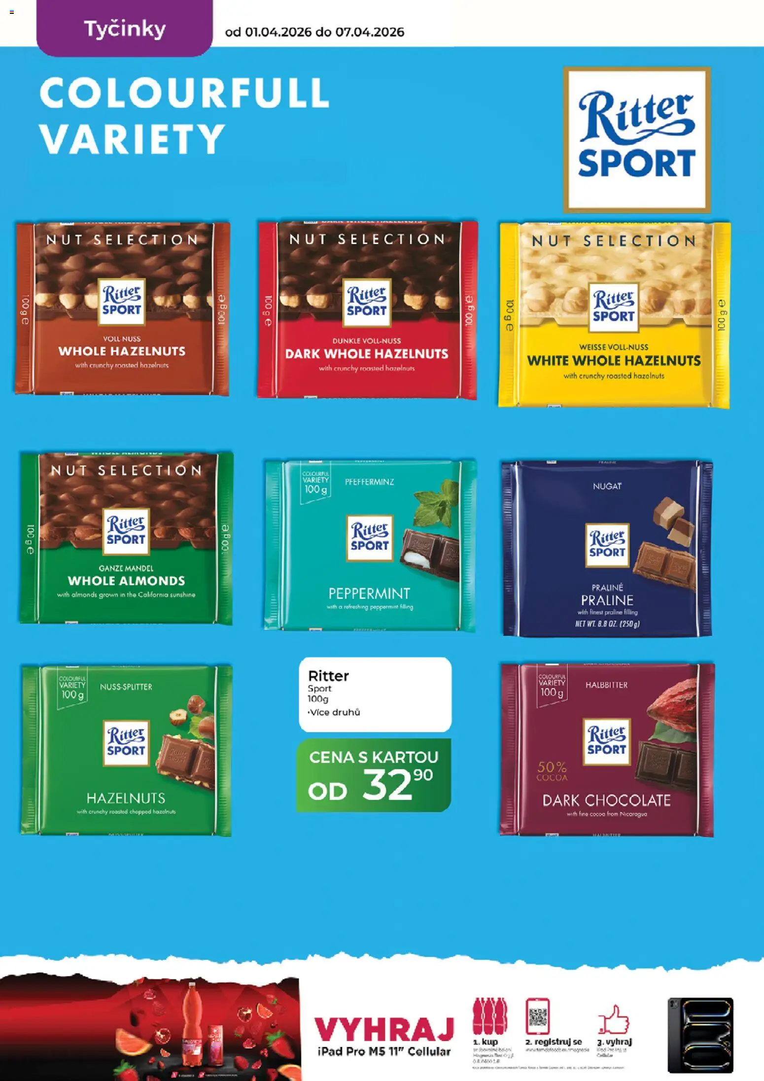 Tamda Foods leták od 01.04.2026 | Strana: 36 | Produkty: Finest, Tyčinky, Ipad, Ritter Sport