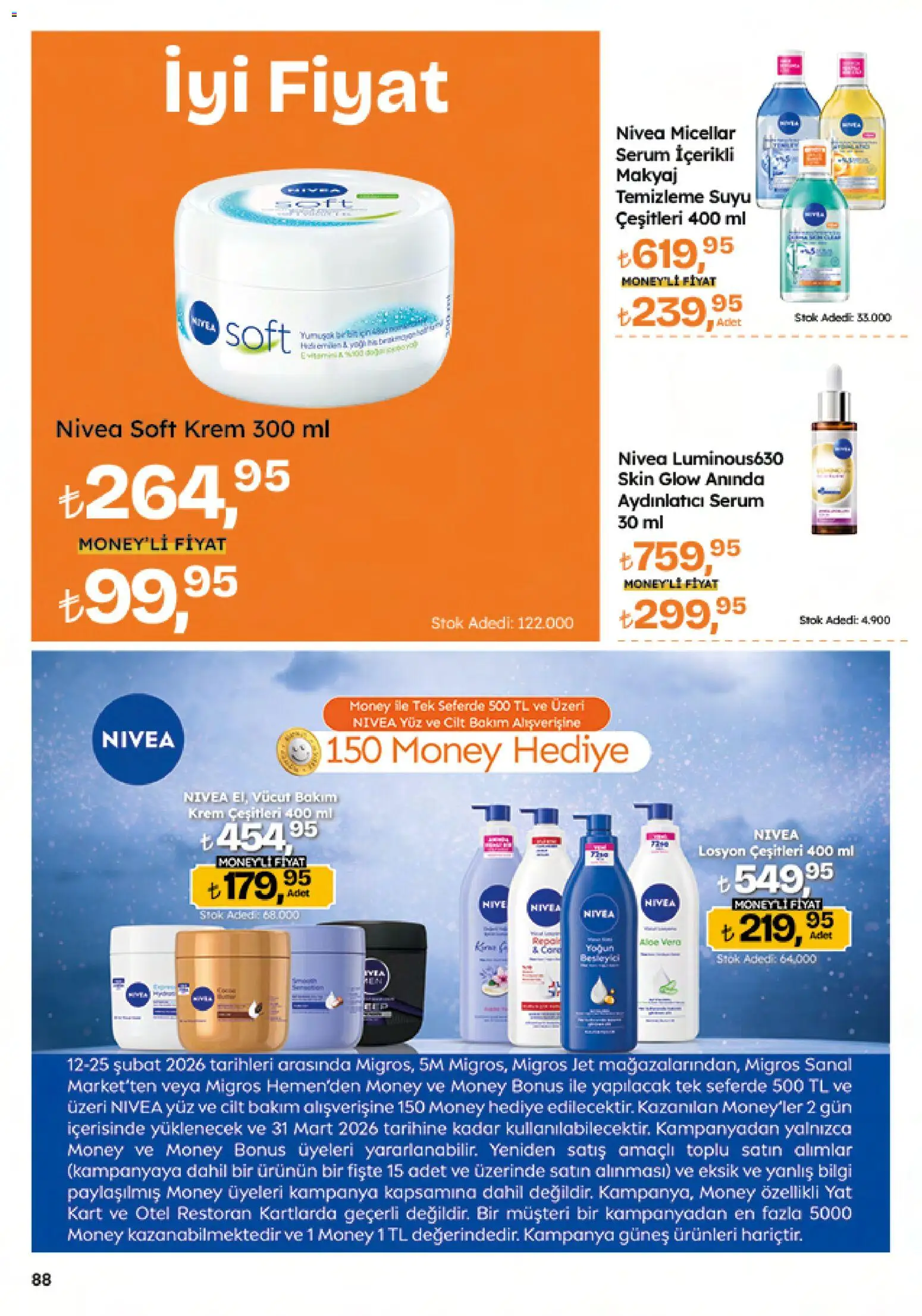 Migros Katalog - Migroskop - 12.02.2026 tarihinden itibaren geçerlidir | Sayfa: 88 | Ürünler: Krem, Makyaj