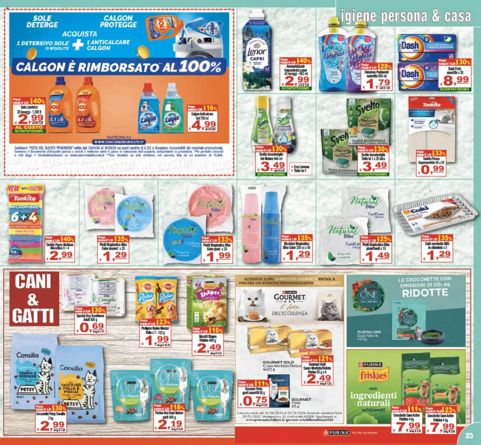 Volantino CTS del 17.04.2026 | Pagina: 23 | Prodotti: Pollo, Tacchino, Piselli, Tonno