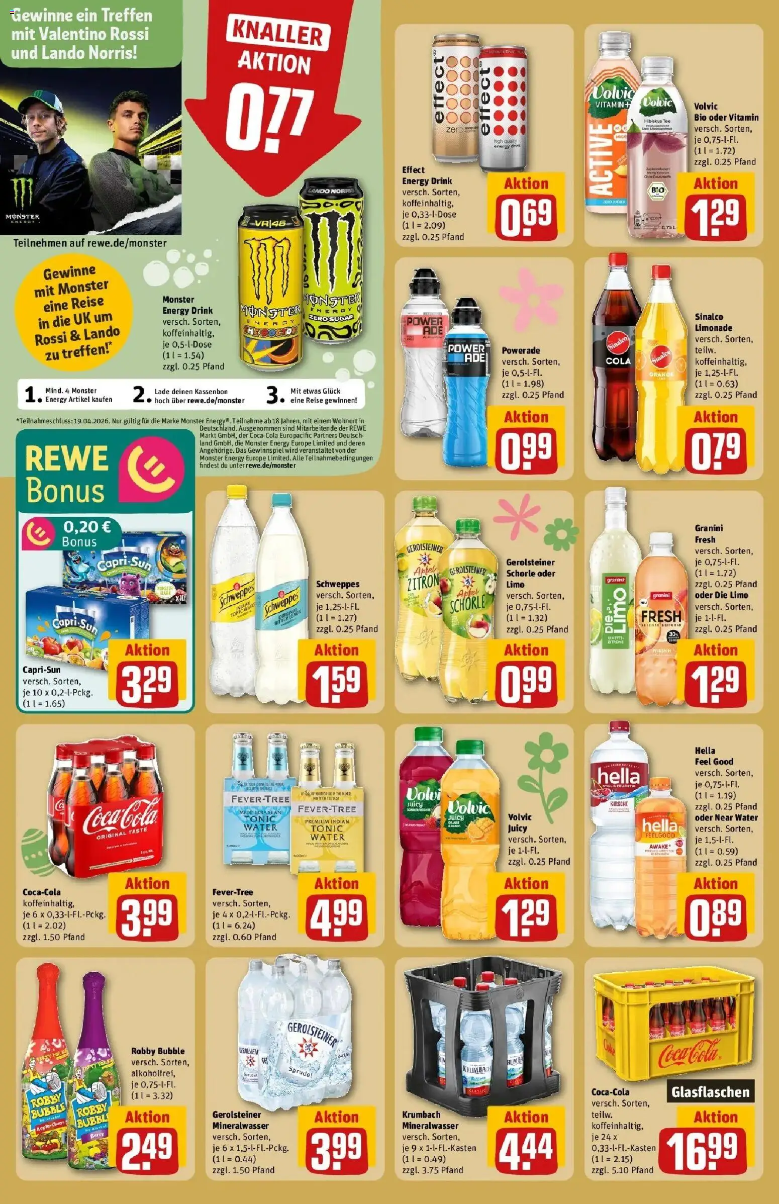 Rewe Prospekt München	 – gültig ab 30.03.2026 | Seite: 22 | Produkte: Äpfel, Limonade, Volvic, Gerolsteiner