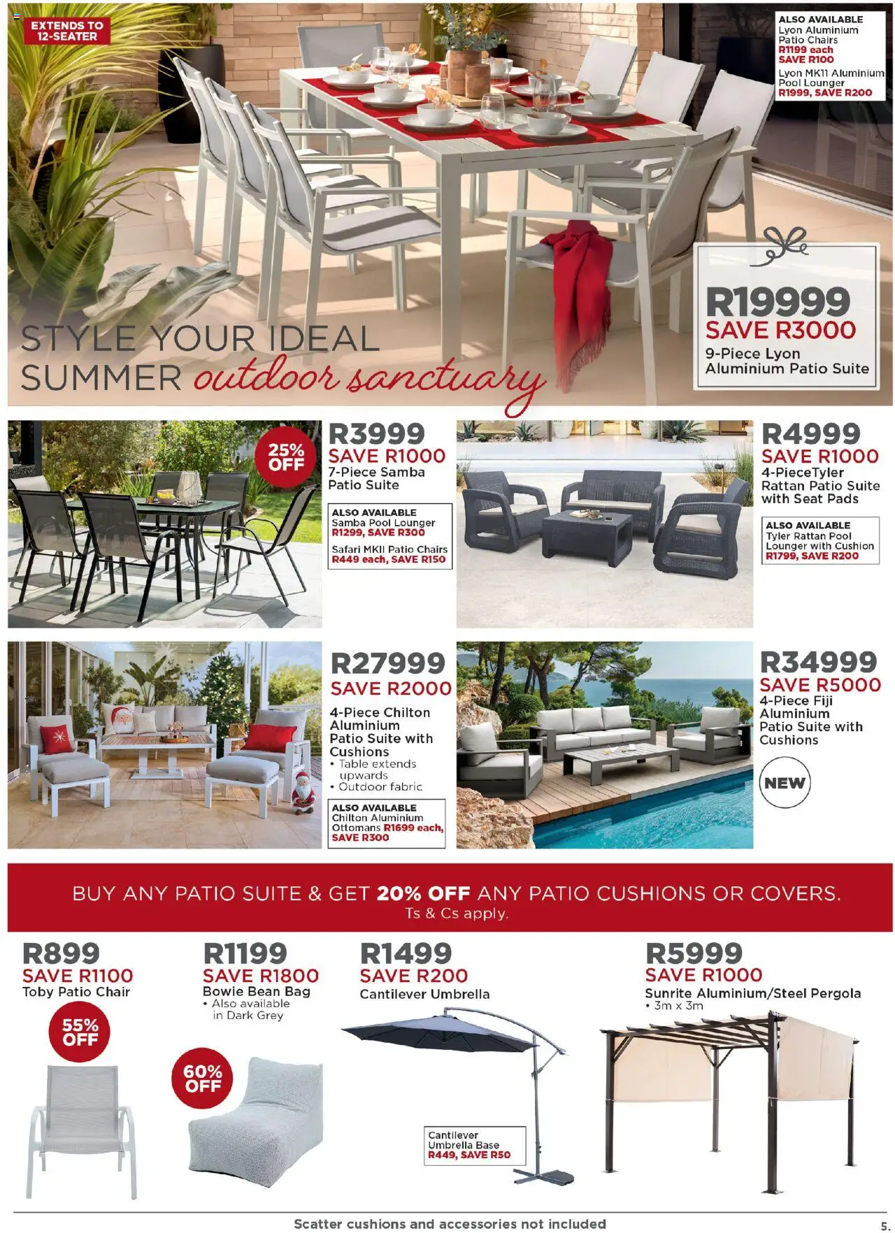 New House and Home catalogue – valid from 20.10.2025 | Page: 5 | Products: Bag, Table, Chair, Pads