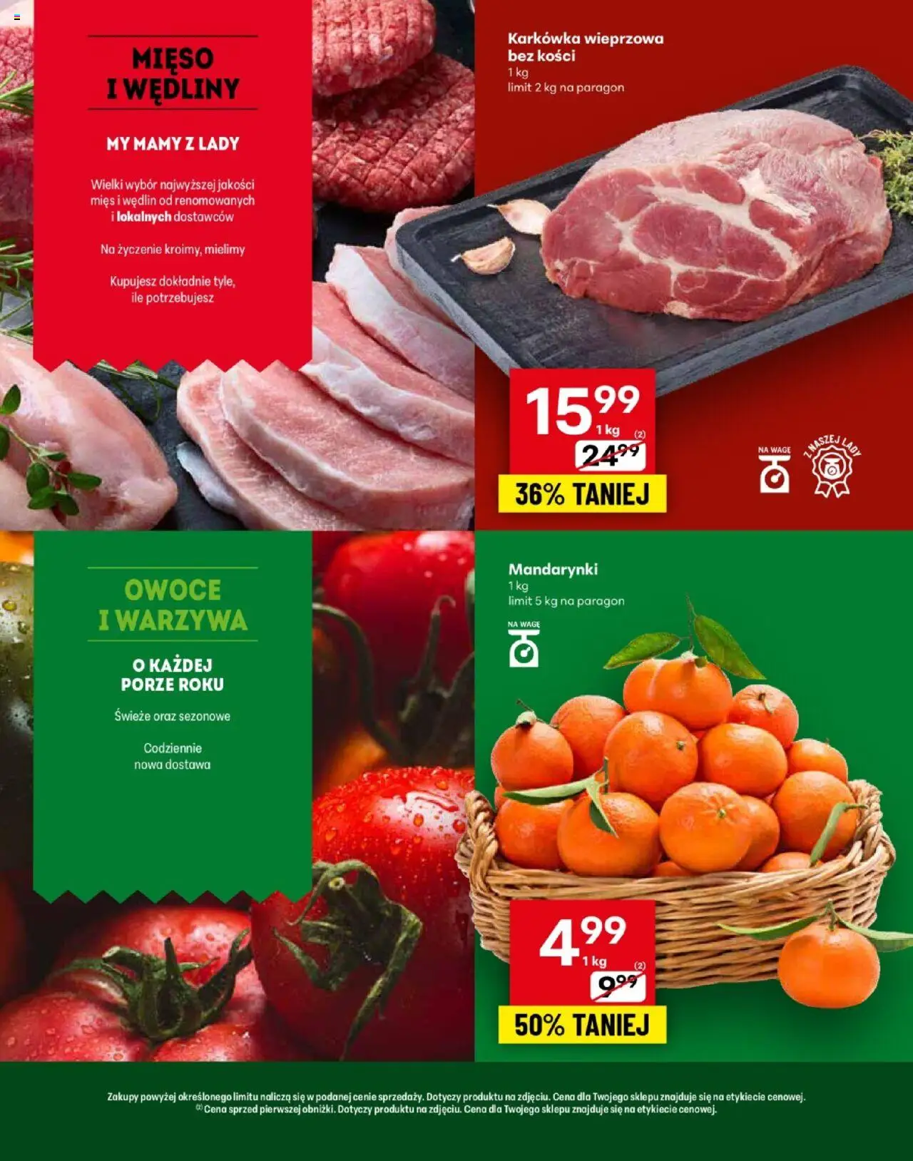 Delikatesy Centrum Gazetka - Sanok Otwarcie od 16.10.2025 | Strona: 2 | Produkty: Wędliny, Mandarynki, Warzywa, Owoce
