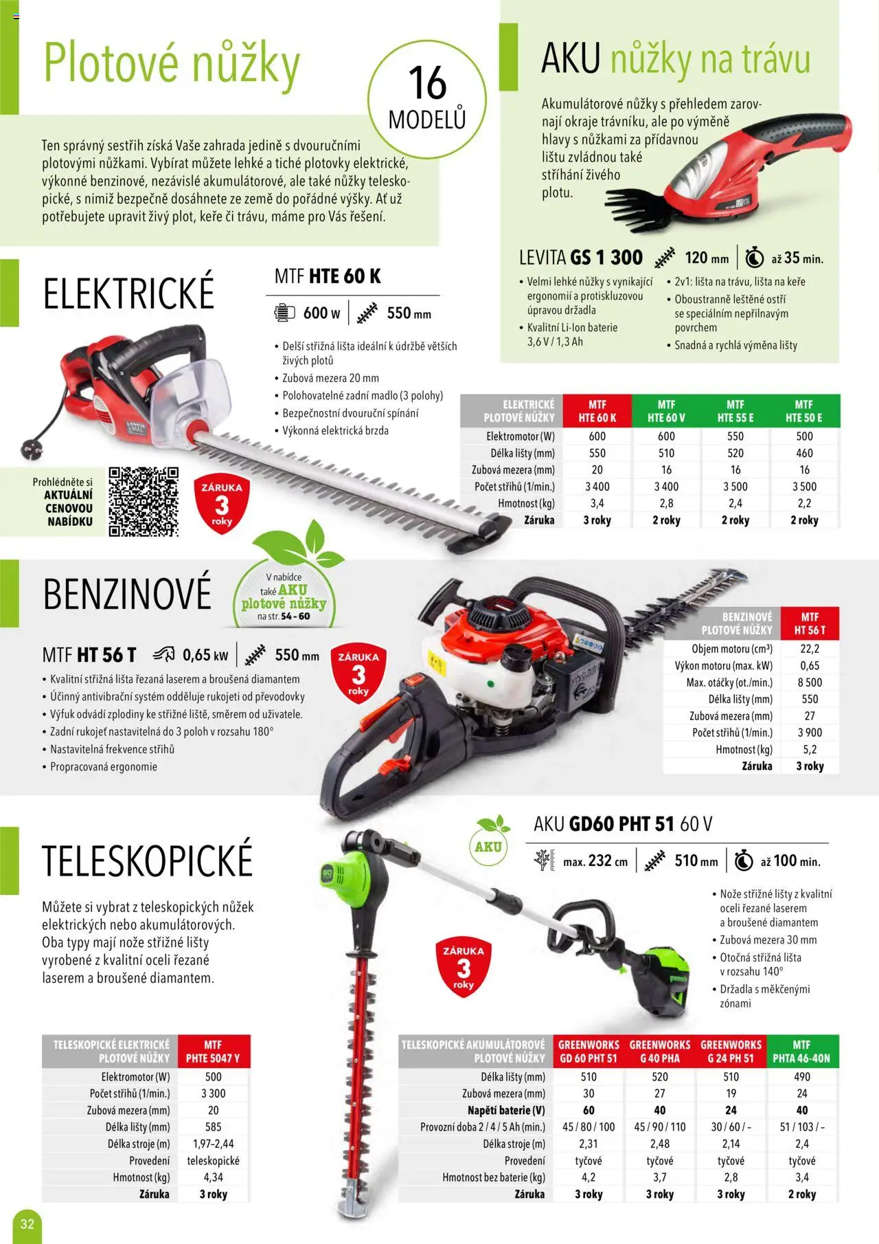 Mountfield katalog 2025 od 16.04.2025 | Strana: 32 | Produkty: Nůžky, Nože, Madlo, Baterie