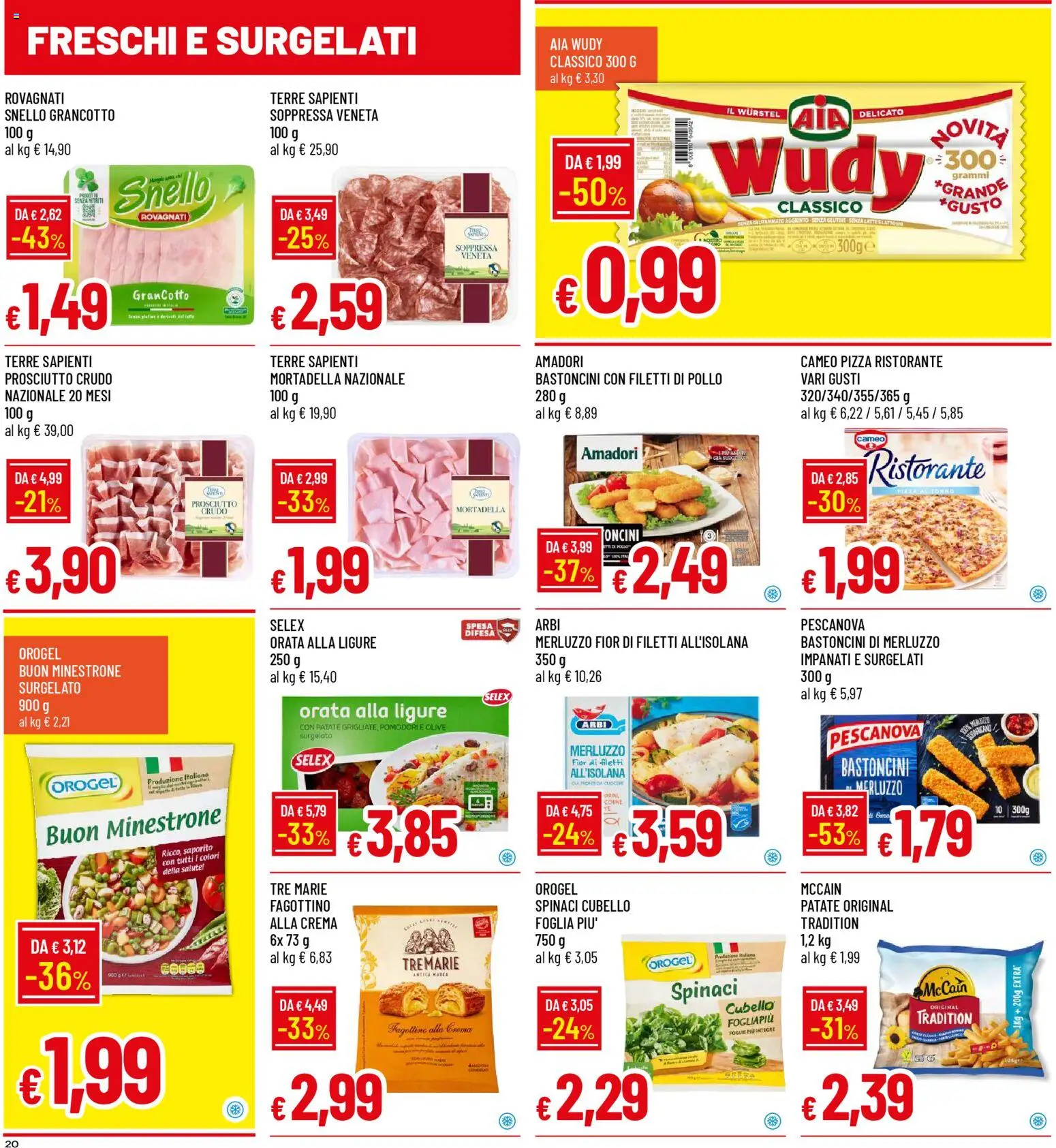 Volantino Galassia del 01.12.2025 | Pagina: 20 | Prodotti: Minestrone, Orata, Olive, Mortadella