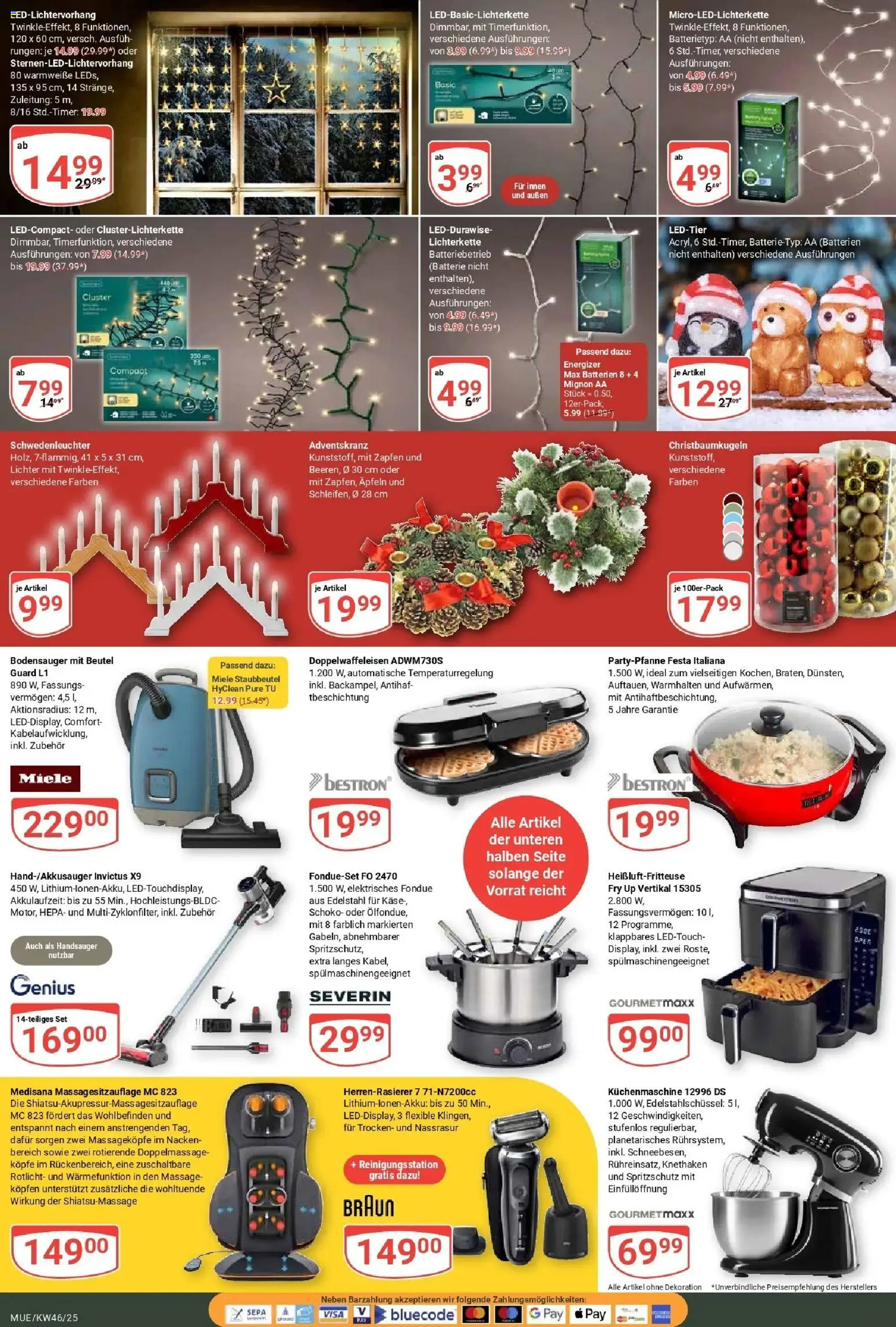 Globus prospekt Mühldorf	 – gültig ab 10.11.2025 | Seite: 23 | Produkte: Miele, Batterien, Batterie, Fondue