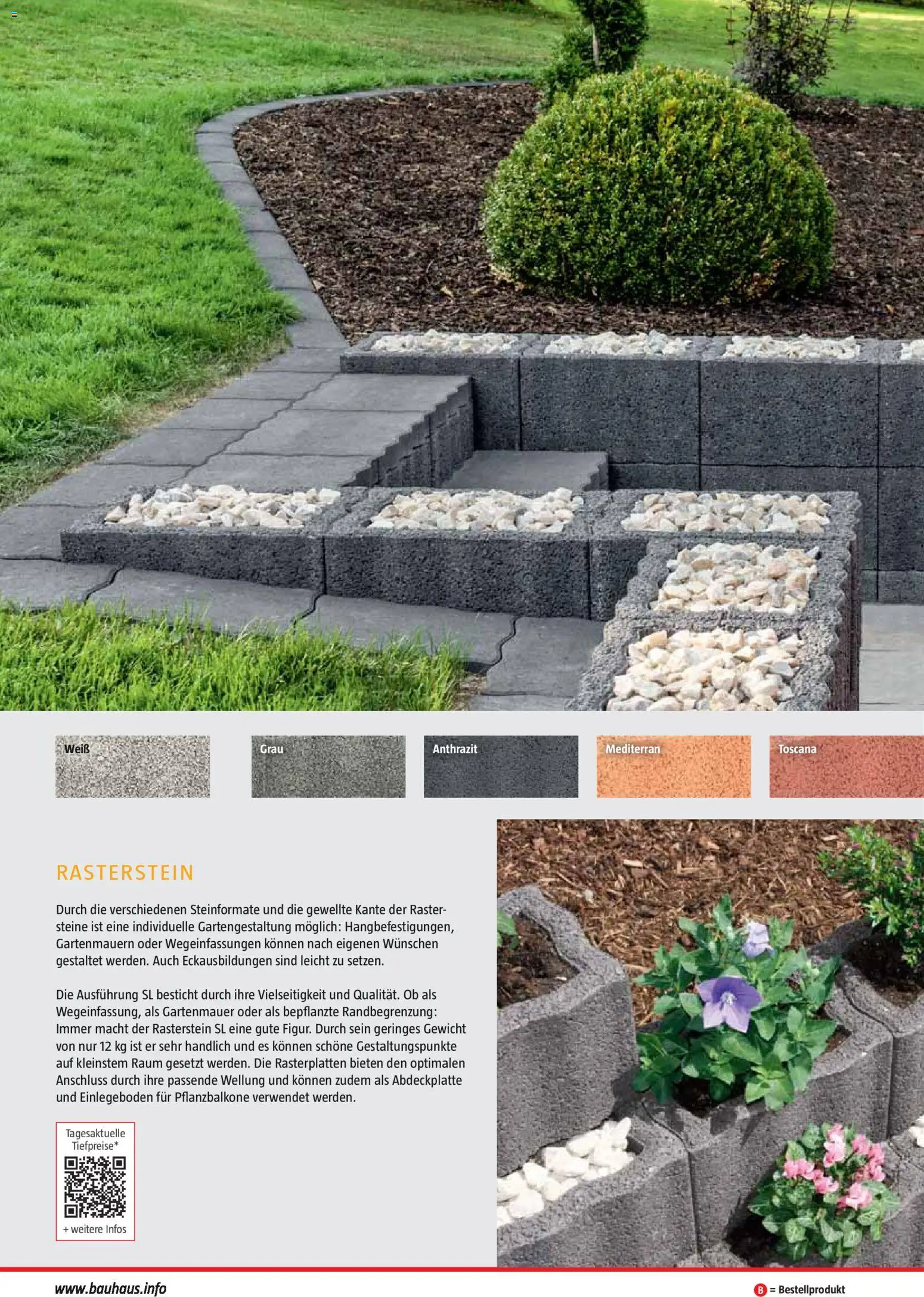 Bauhaus Gartenbaumaterialien 2026 – gültig ab 02.03.2026 | Seite: 126 | Produkte: Gewicht
