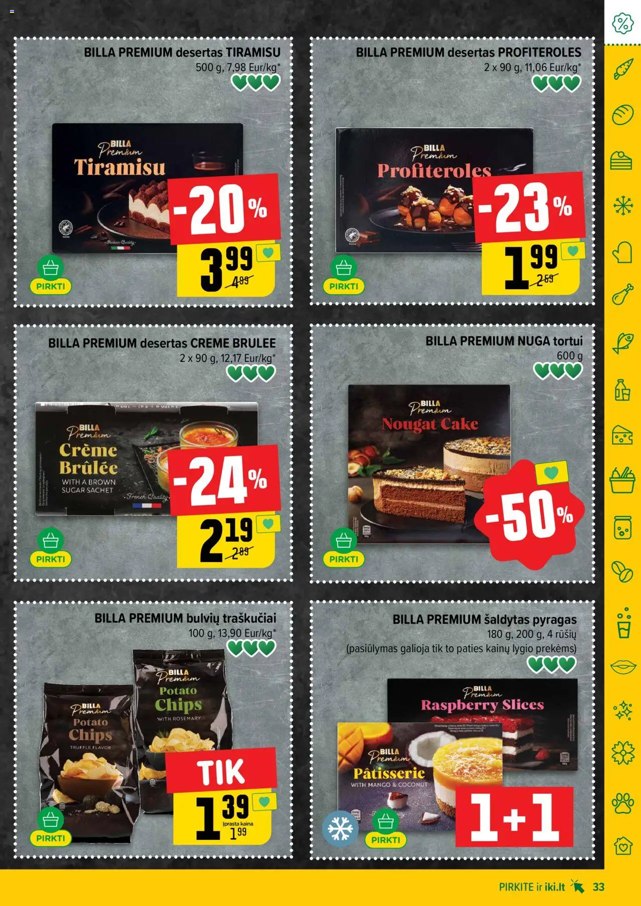 IKI leidinys│galioja nuo 18.08.2025 | Puslapis: 33 | Prekių: Pyragas, Traškučiai
