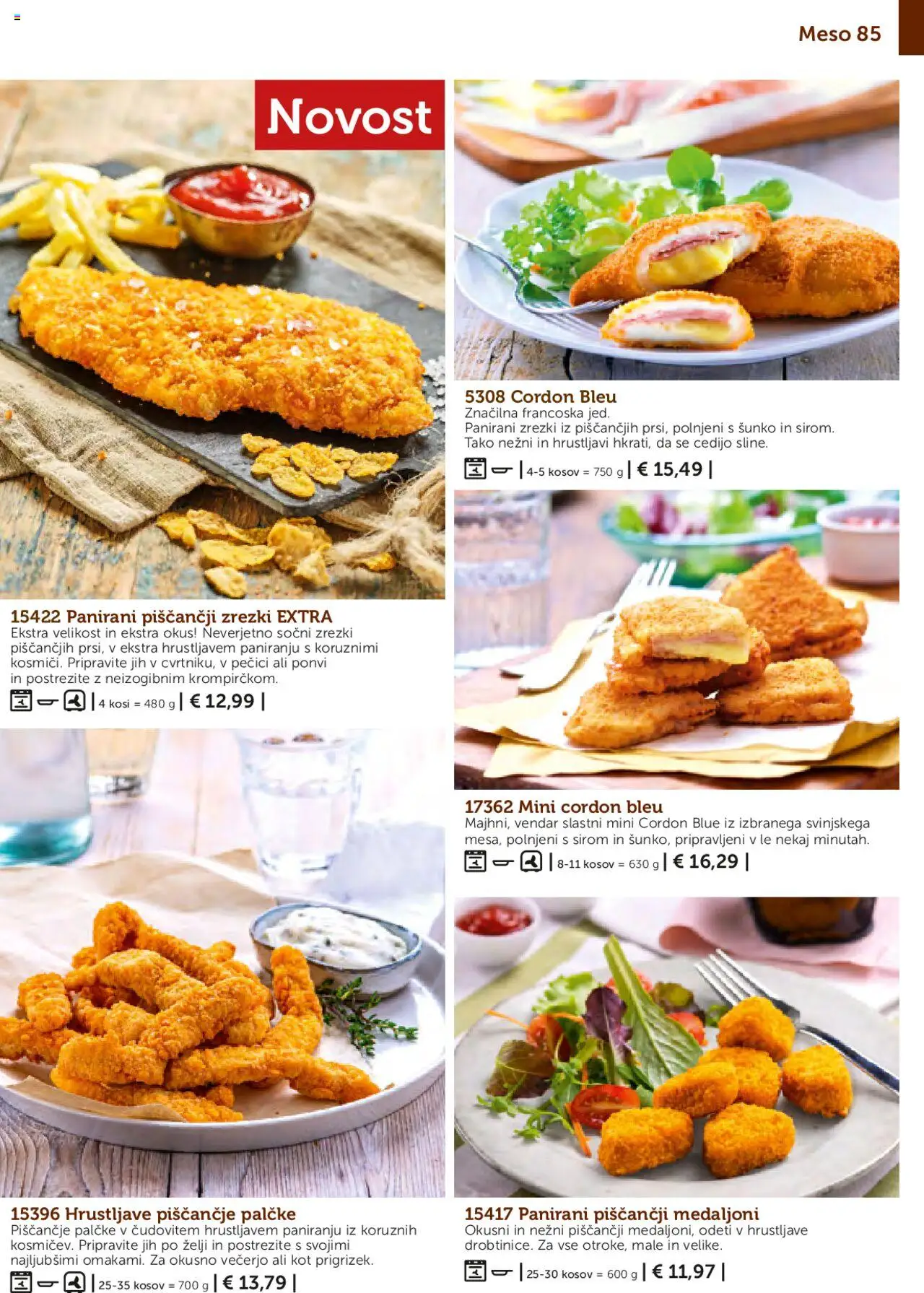 Novi Bofrost katalog ponudbe – veljaven od 01.05.2025 | Stran: 85 | Izdelki: Zrezki