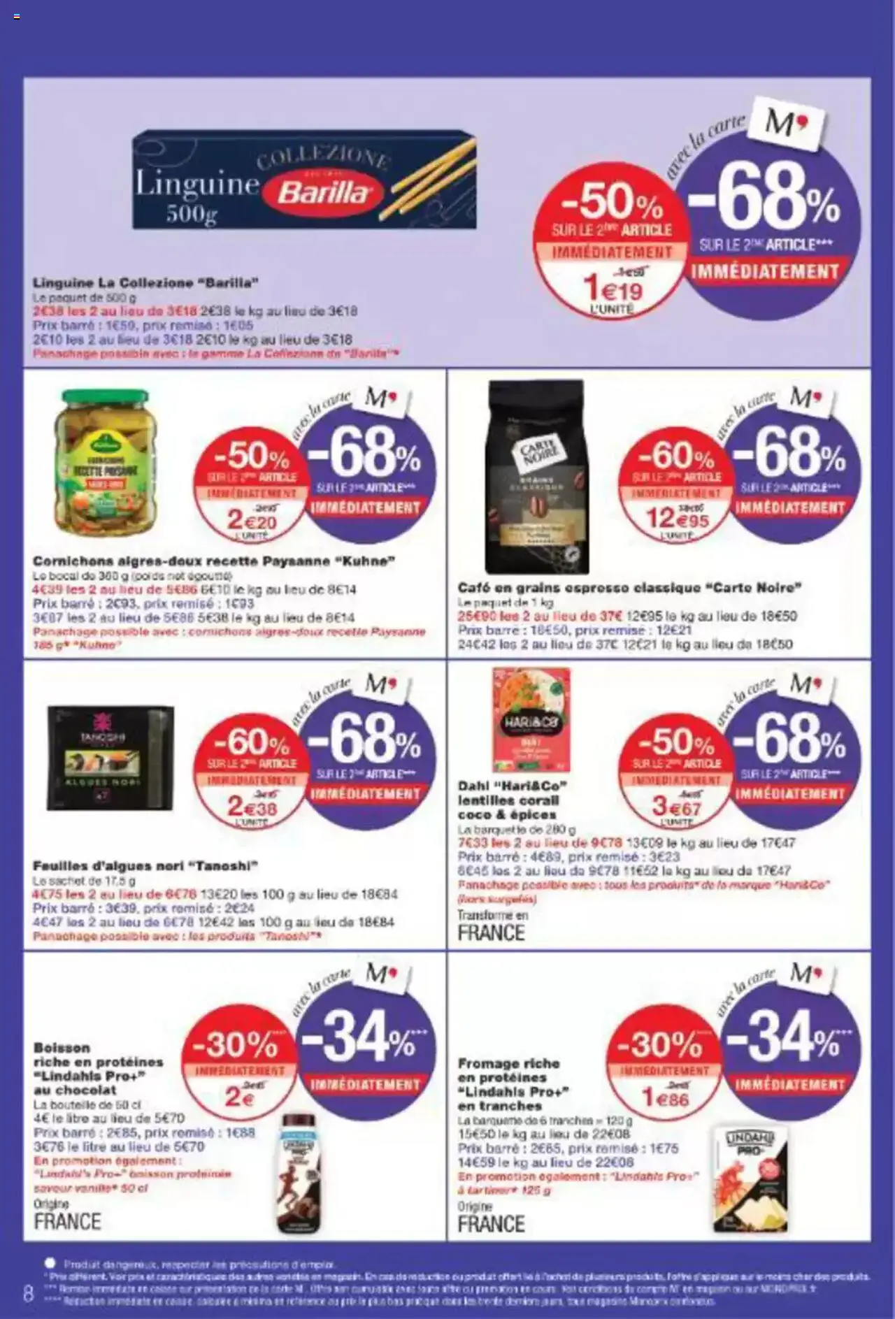  | Page: 8 | Produits: Café en grains, Fromage, Café, Chocolat
