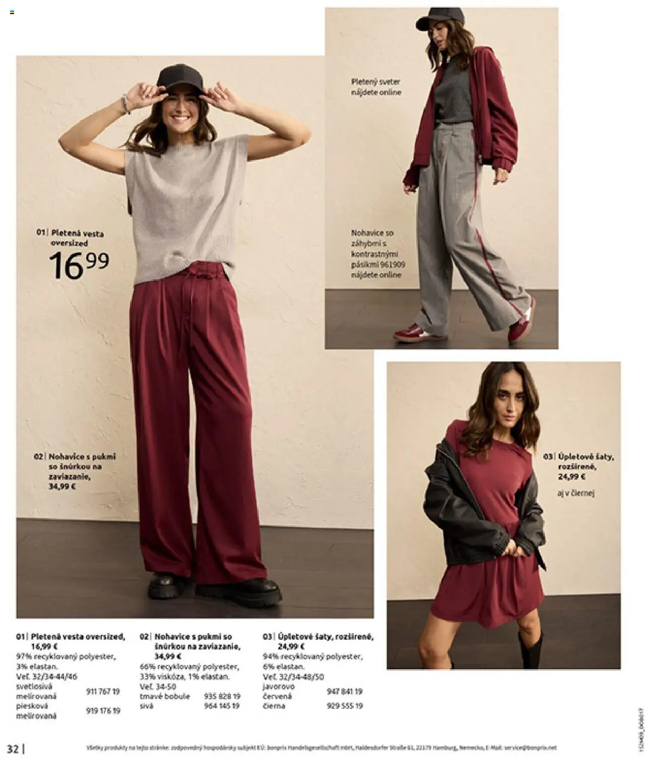 Nové Bonprix akcie – leták je platný od 14.10.2025 | Strana: 34 | Produkty: Sveter, Vesta, Nohavice