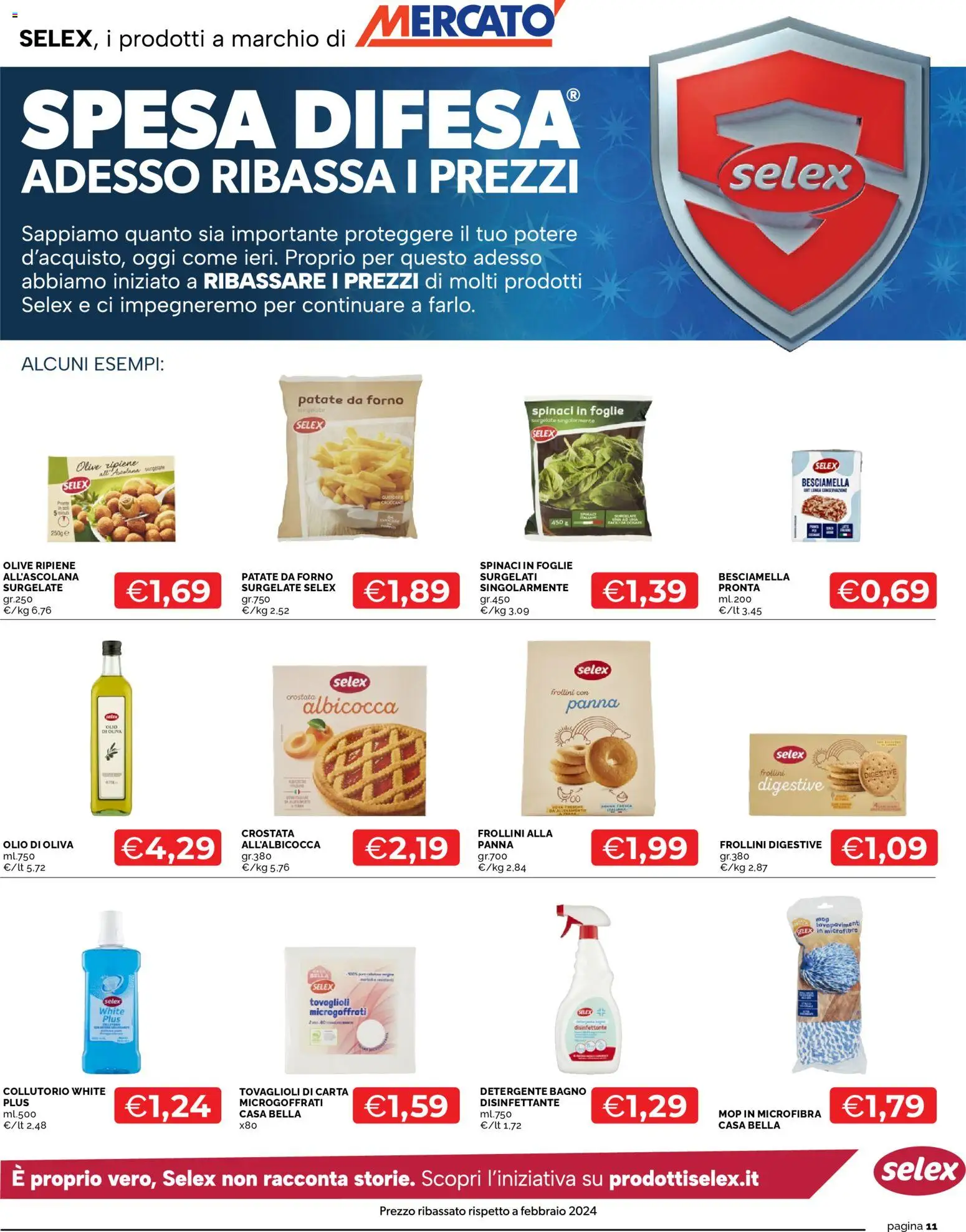 Volantino Mercatò del 04.12.2025 | Pagina: 11 | Prodotti: Olio, Olive, Besciamella, Frollini