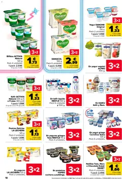 Vista previa Carrefour folleto válido desde el 07.04.2026 | Página: 18 | Productos: Yogur, Chocolate, Μαγειρική εστία