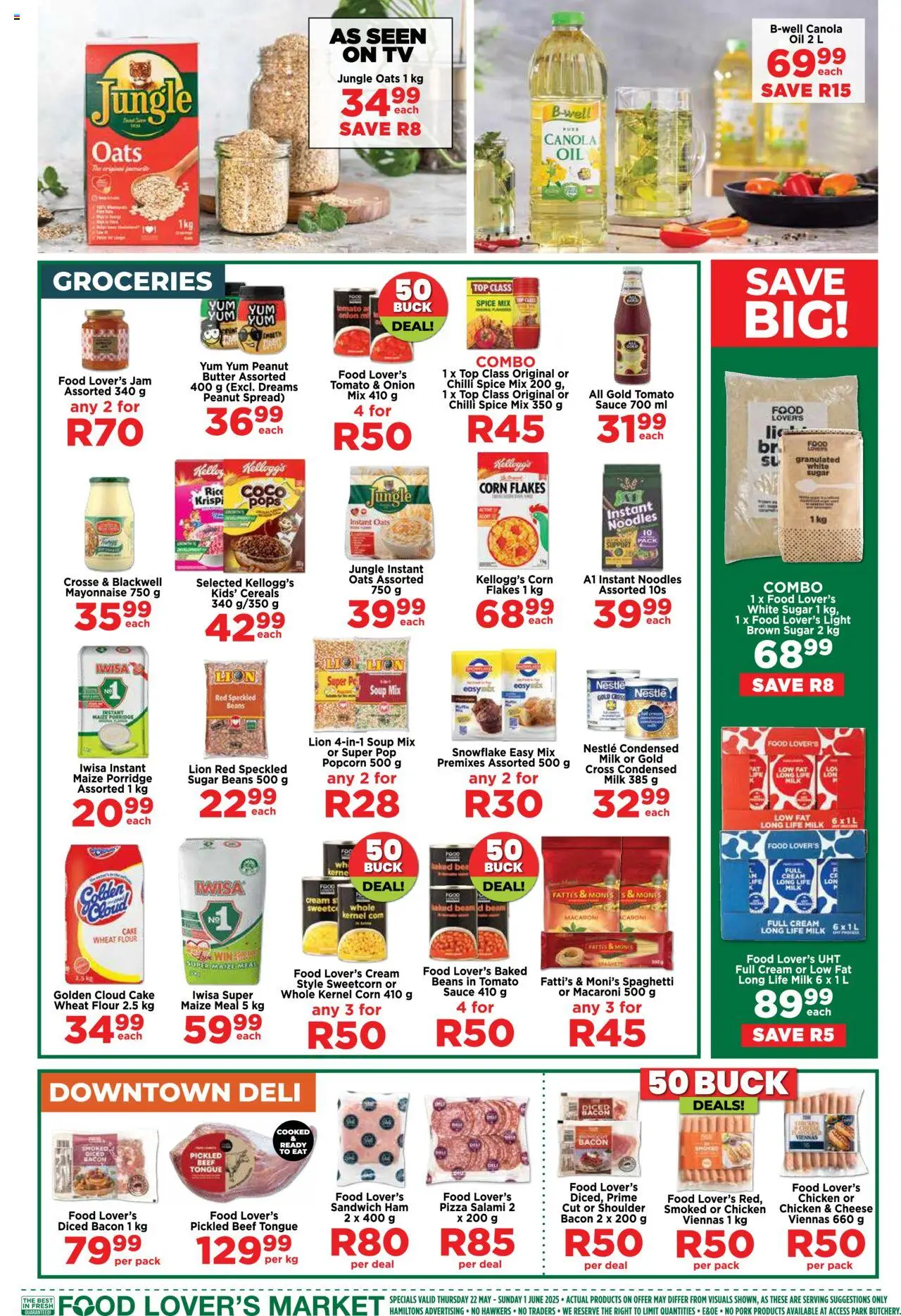 Food Lover's Market Western Cape - For The Love of Value │ valid from 22.05.2025 | Page: 9 | Products: TV, Cheese, Oil, Ham