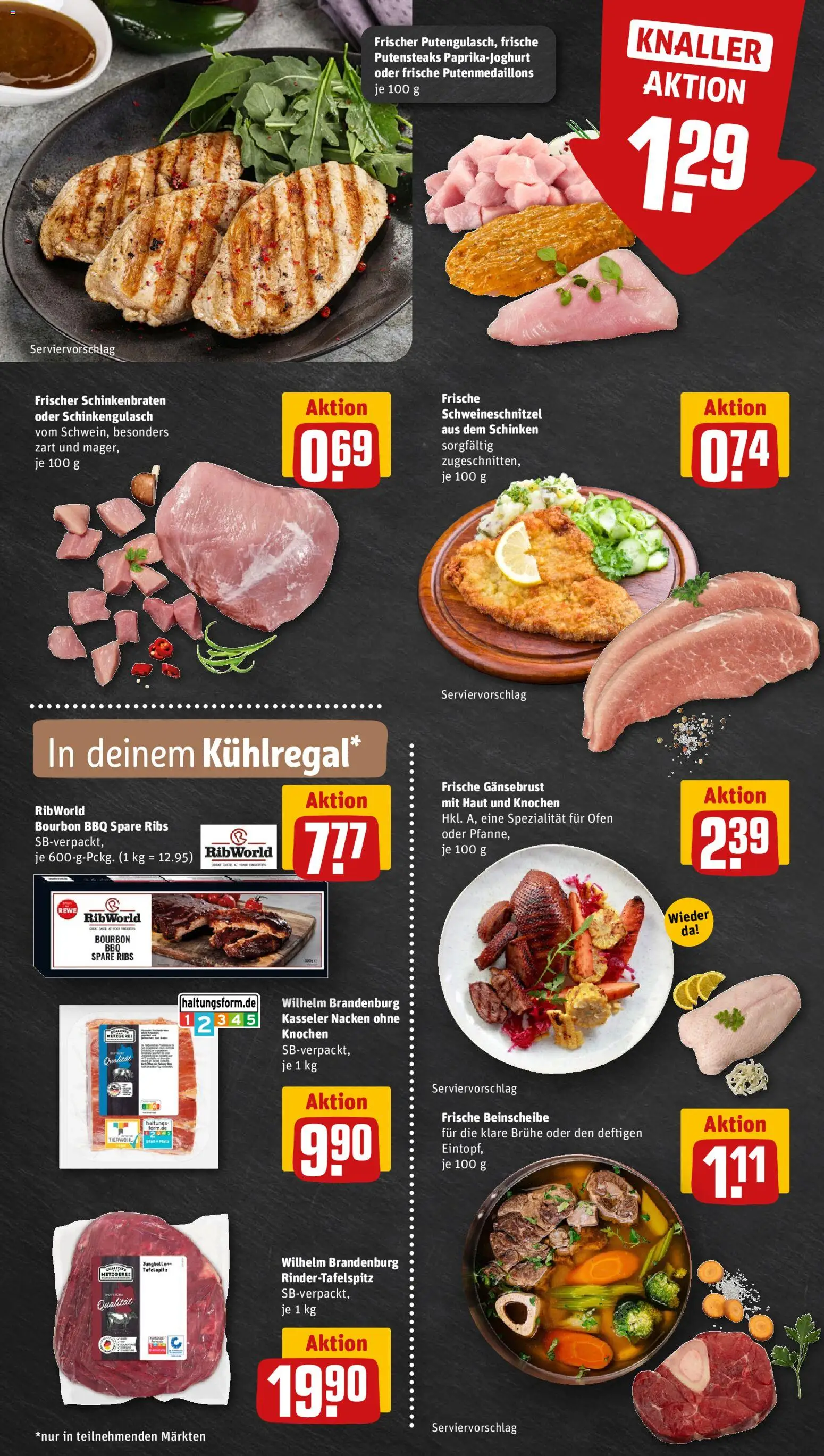 Rewe ihr Kaufpark Prospekt 	 – gültig ab 03.11.2025 | Seite: 6 | Produkte: Tafelspitz, Kasseler nacken, Schinken, Bourbon
