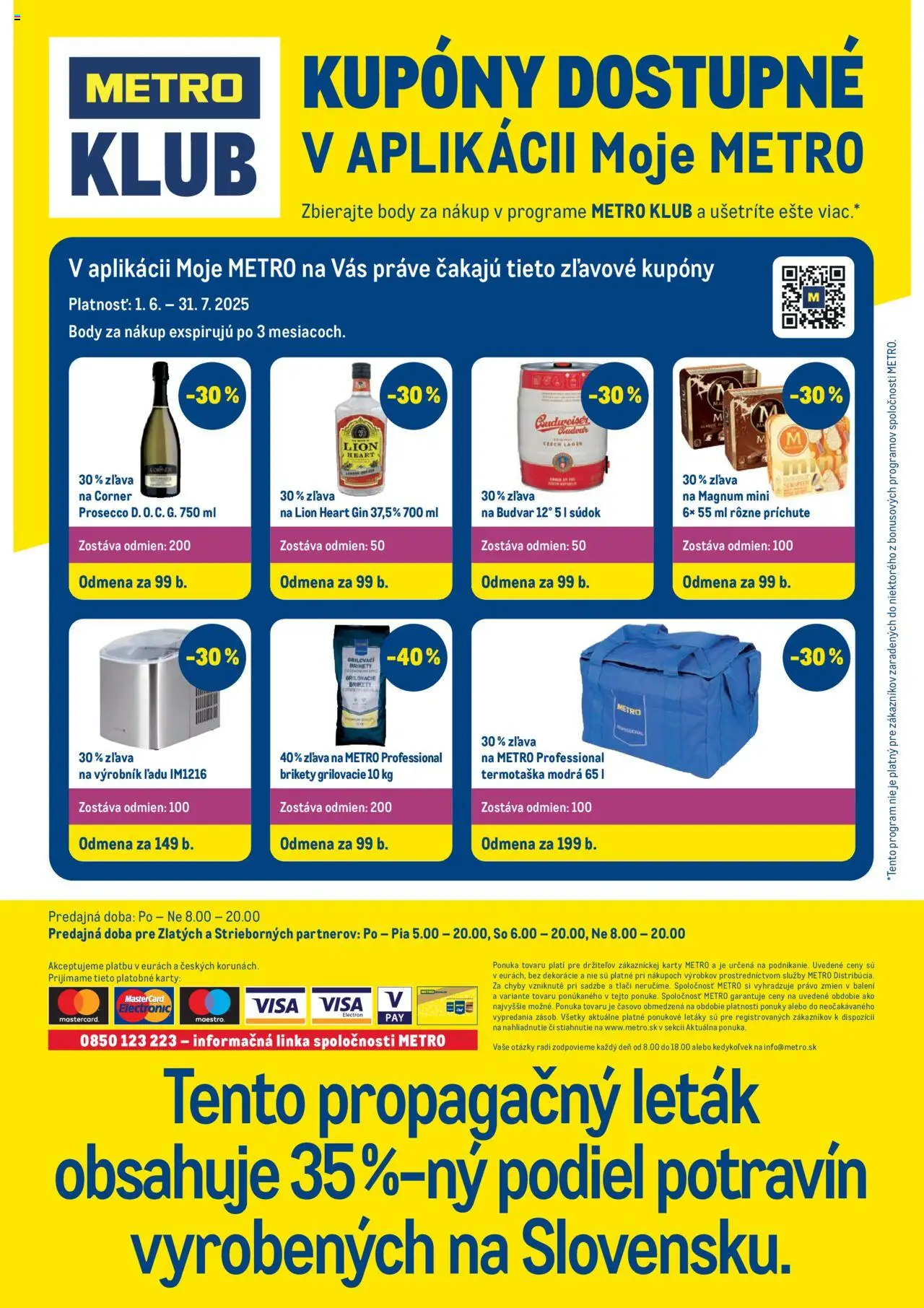 Metro maloobchod │ platný od 18.06.2025 | Strana: 40 | Produkty: Prosecco, Magnum, Gin, Brikety