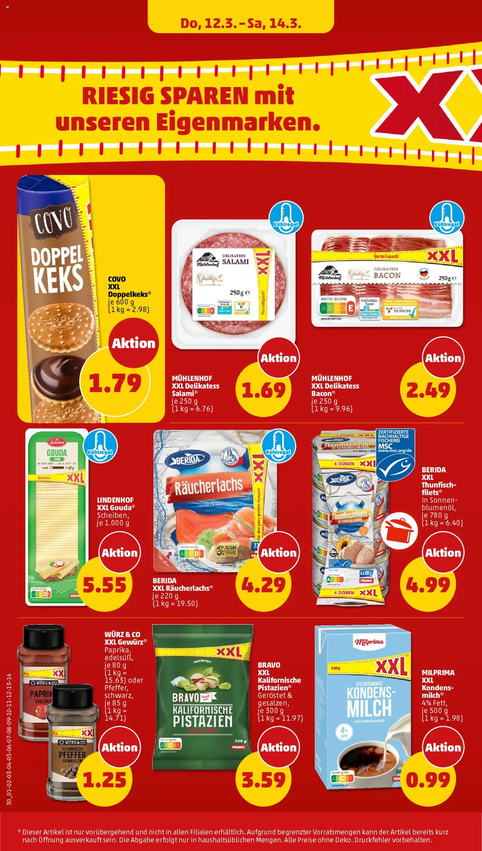 Penny Prospekt 	 – gültig ab 09.03.2026 | Seite: 32 | Produkte: Sonnenblumenol, Gouda, Pistazien, Pfeffer