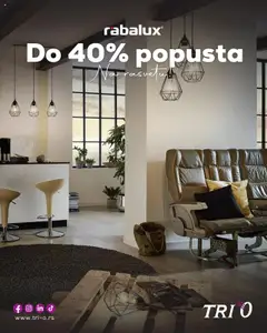 Tri O do 40% popusta - pregled Tri O kataloga - važi od 18.09.2025
