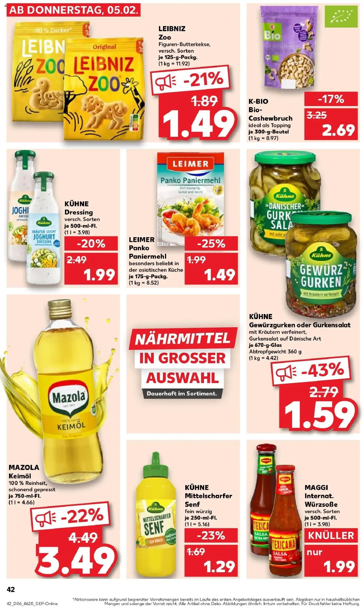 Kaufland prospekt Bergkamen	 – gültig ab 09.02.2026 | Seite: 44 | Produkte: Maggi, Dressing, Zucker, Gurken