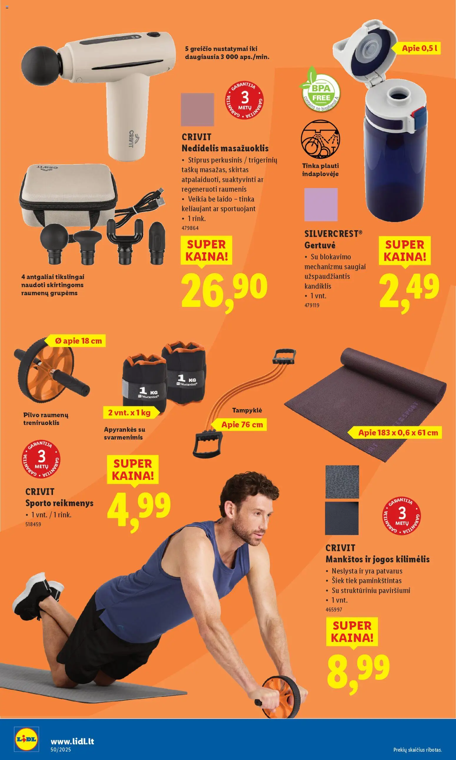 LIDL akcijos nuo 08.12.2025 | Puslapis: 14 | Prekių: Kilimėlis