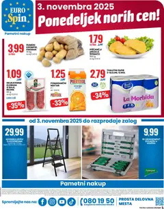 Eurospin katalog akcije – veljaven od 30.10.2025 | Stran: 20 | Izdelki: Toaletni papir, Kos, Zrezki