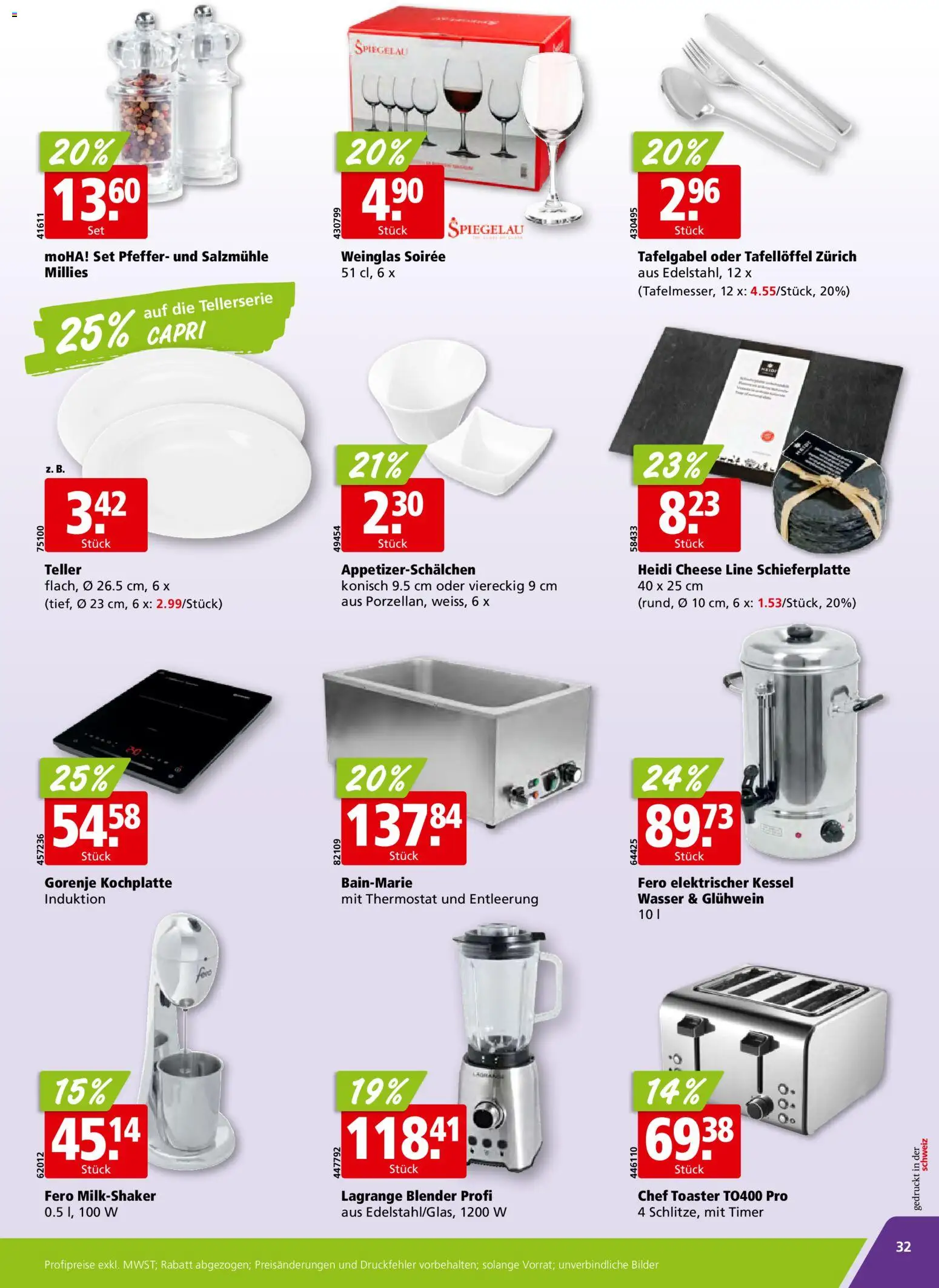 Aligro aktionen – gültig ab 30.03.2026 | Seite: 32 | Produkte: Gorenje, Wasser, Kochplatte, Bilder