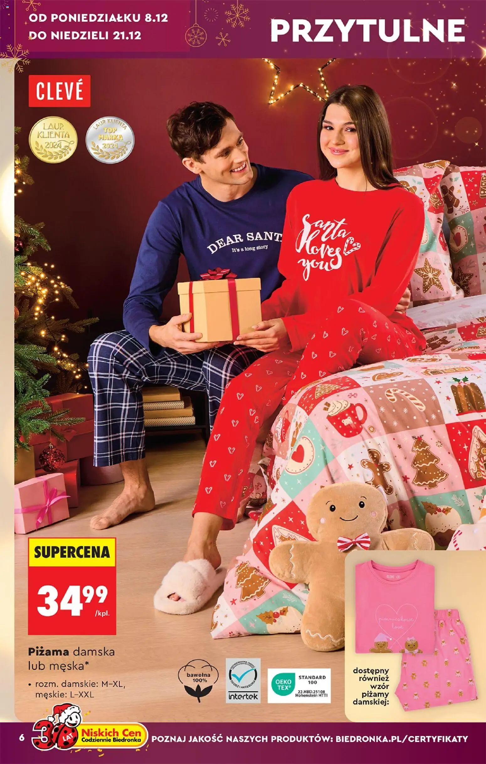 Biedronka gazetka - Hity i inspiracje od 06.12.2025 | Strona: 6 | Produkty: Piżama