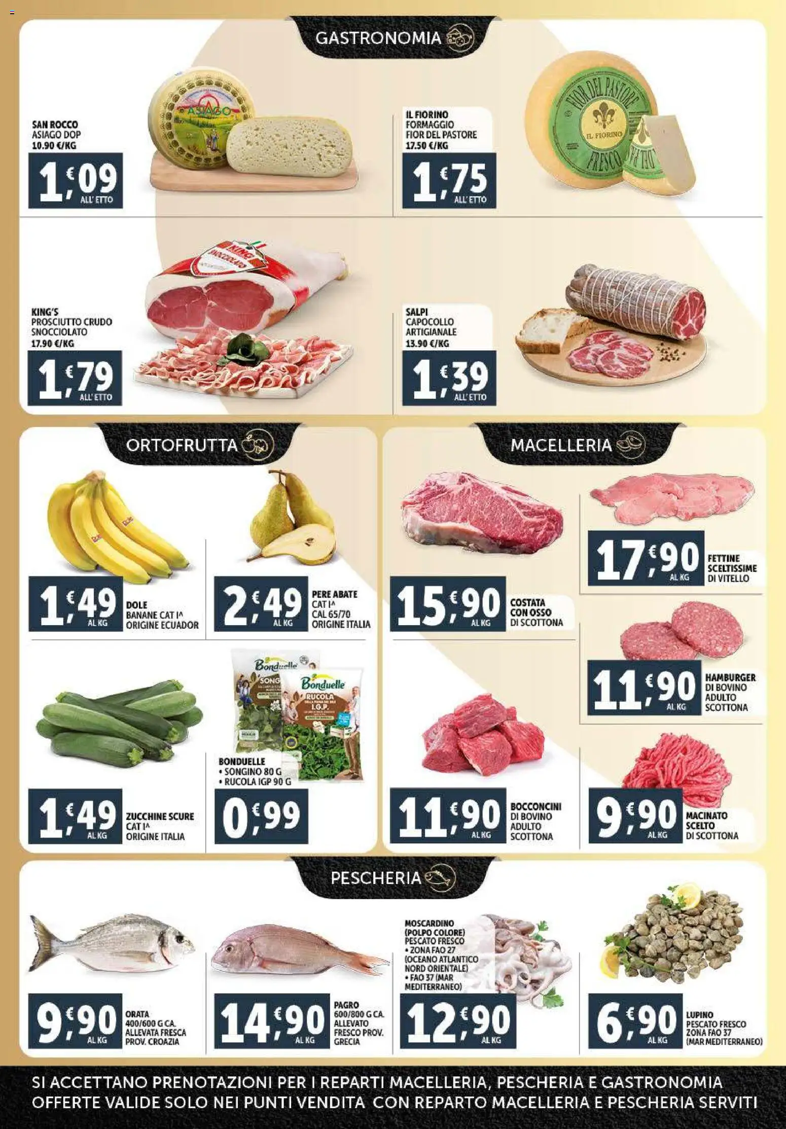 Volantino Decò del 20.01.2026 | Pagina: 2 | Prodotti: Polpo, Formaggio, Prosciutto, Vitello