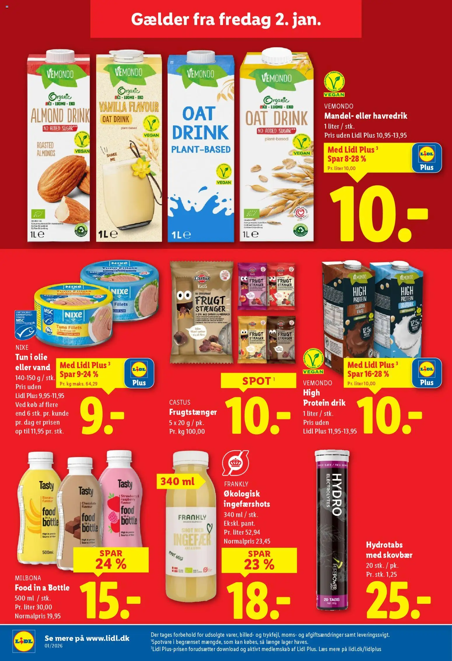 Lidl tilbudsavis – gyldig fra 02.01.2026 | Side: 9 | Produkter: Tun, Dadler, Sukker, Søm