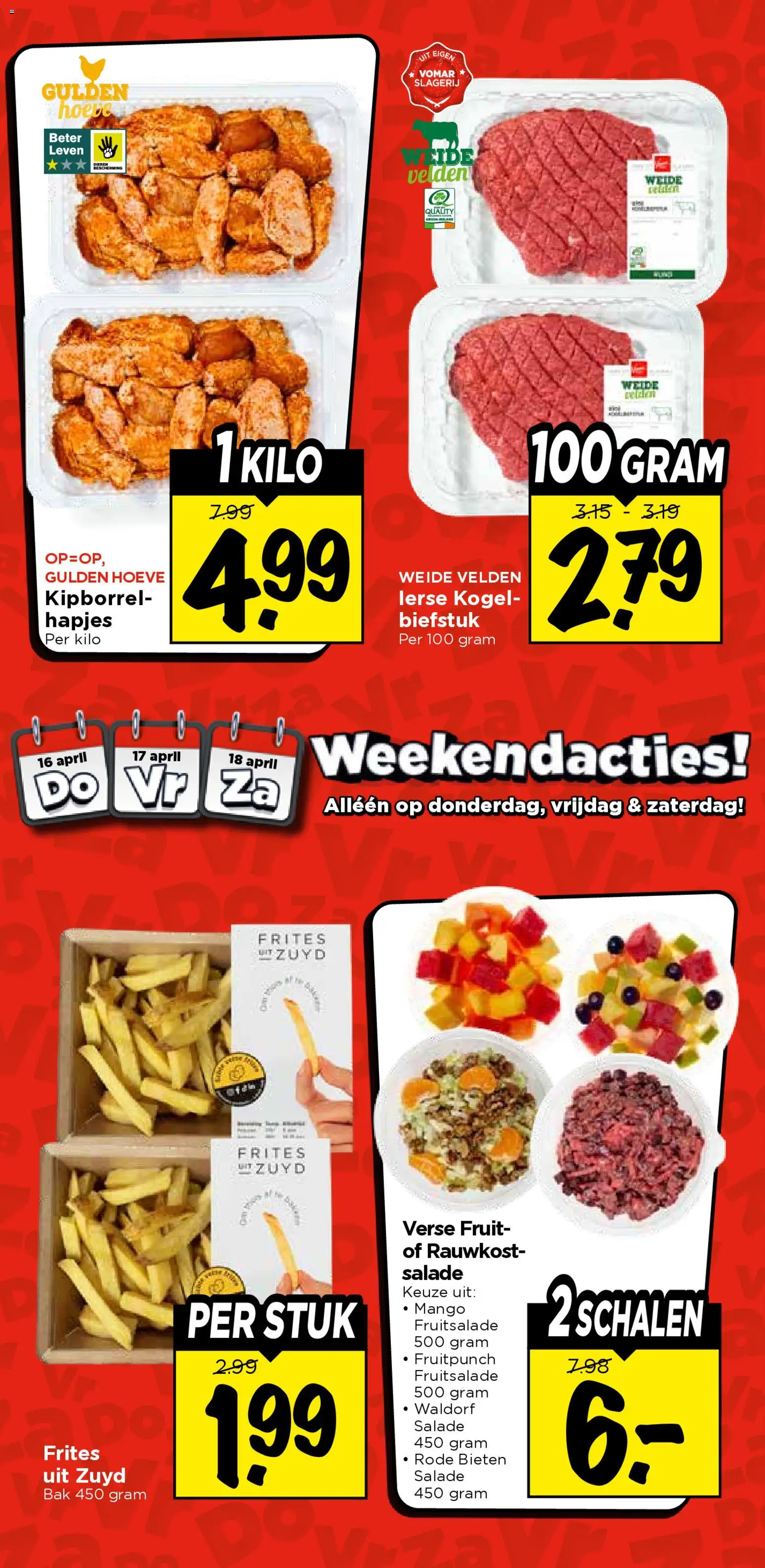 {H1} | Pagina: 5 | Producten: Biefstuk, Salade, Fruit, Mango