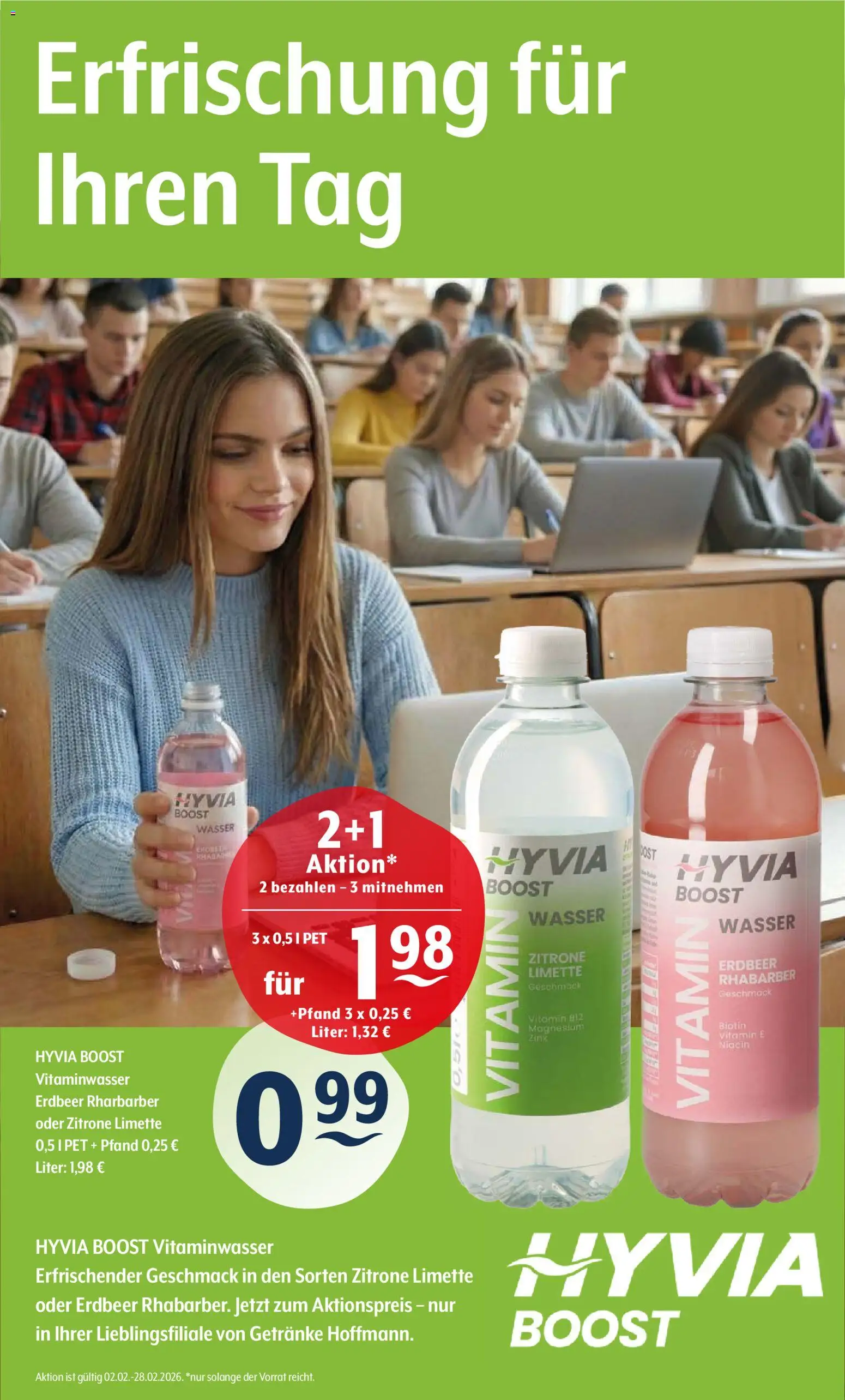 Trink und Spare Prospekt 	 – gültig ab 23.02.2026 | Seite: 11 | Produkte: Wasser, Zitrone, Limette, Rhabarber