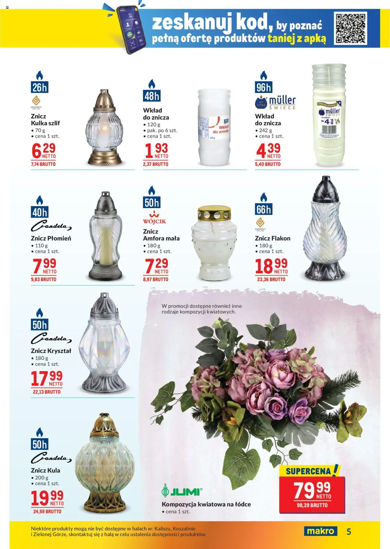 Makro Gazetka od 14.10.2025 | Strona: 5 | Produkty: Świece