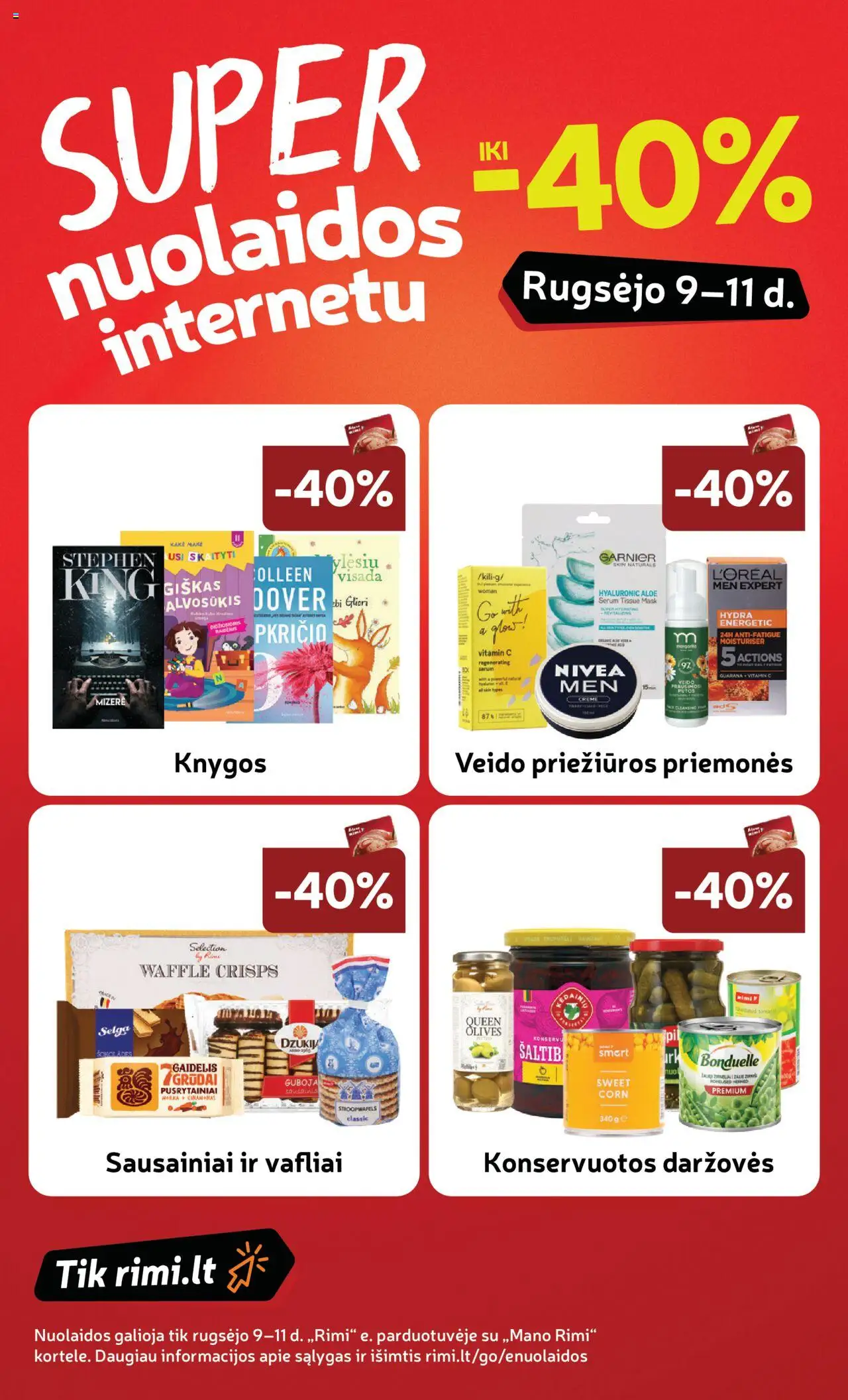 Rimi akcijos nuo 09.09.2025 | Puslapis: 18 | Prekių: Sausainiai, Vafliai