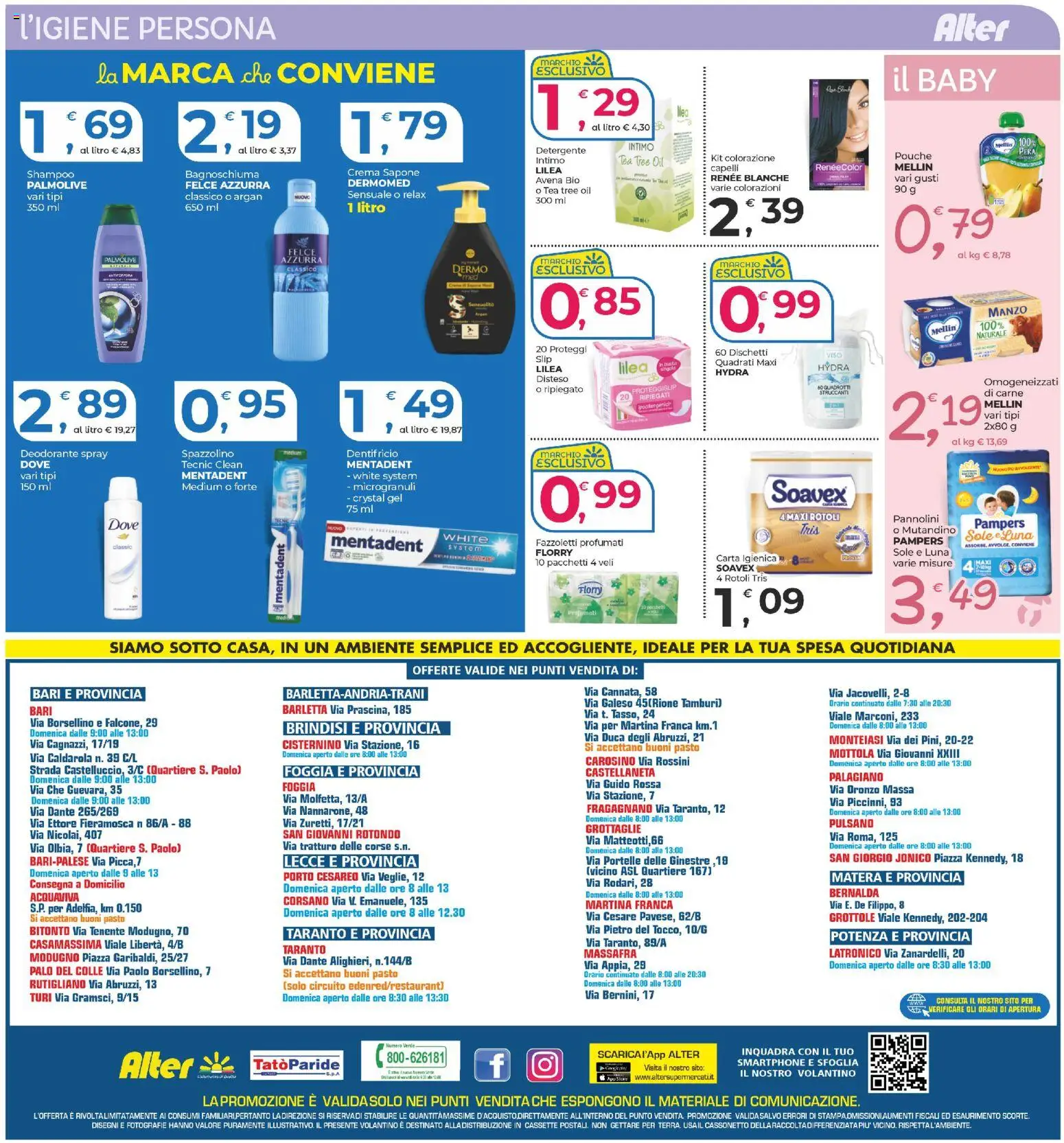 Volantino Alter Discount del 30.10.2025 | Pagina: 12 | Prodotti: Shampoo, Carta igienica, Spazzolino, Slip