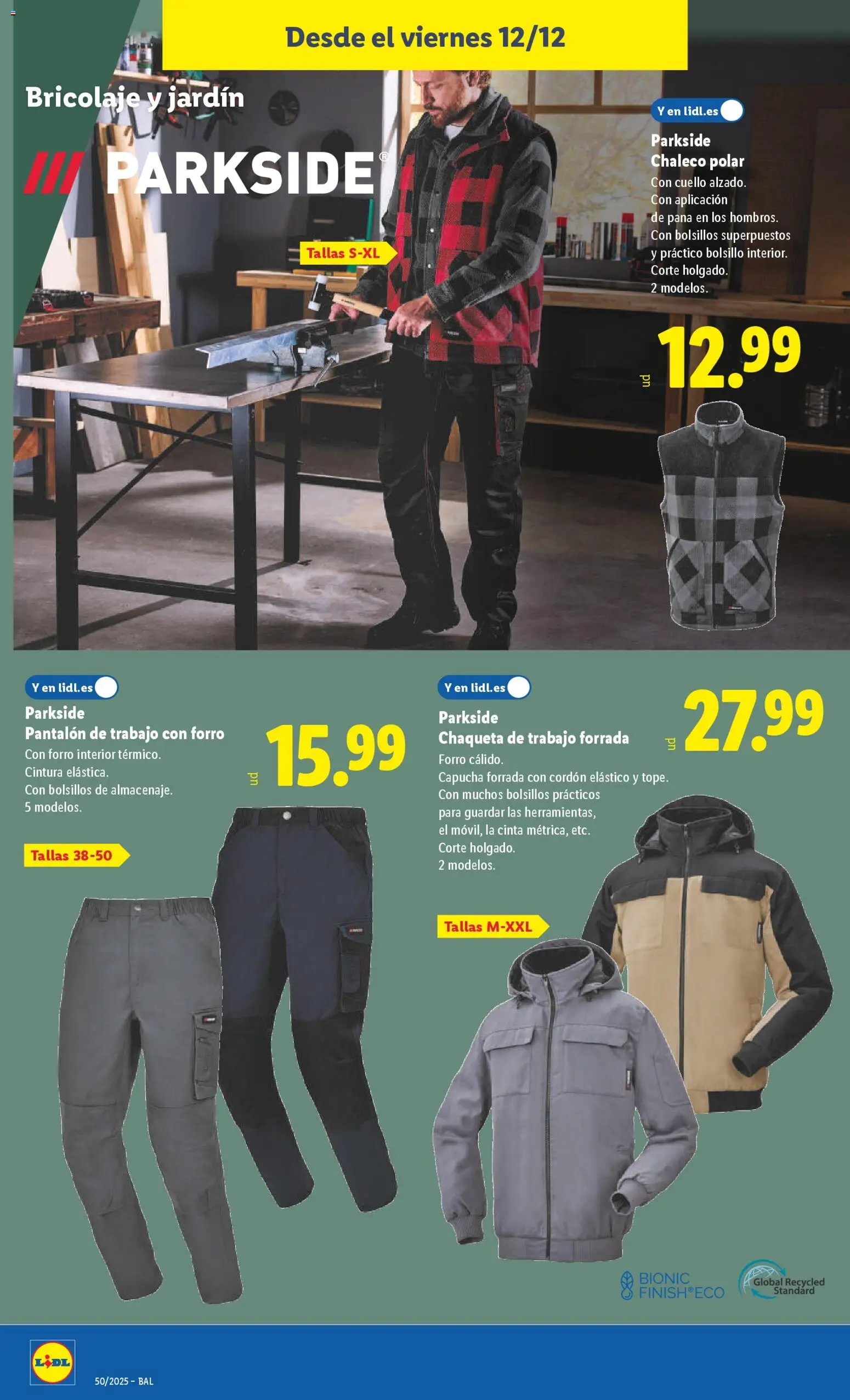 Lidl folleto de bazar │ válido desde el 08.12.2025 | Página: 32 | Productos: Chaleco, Chaqueta