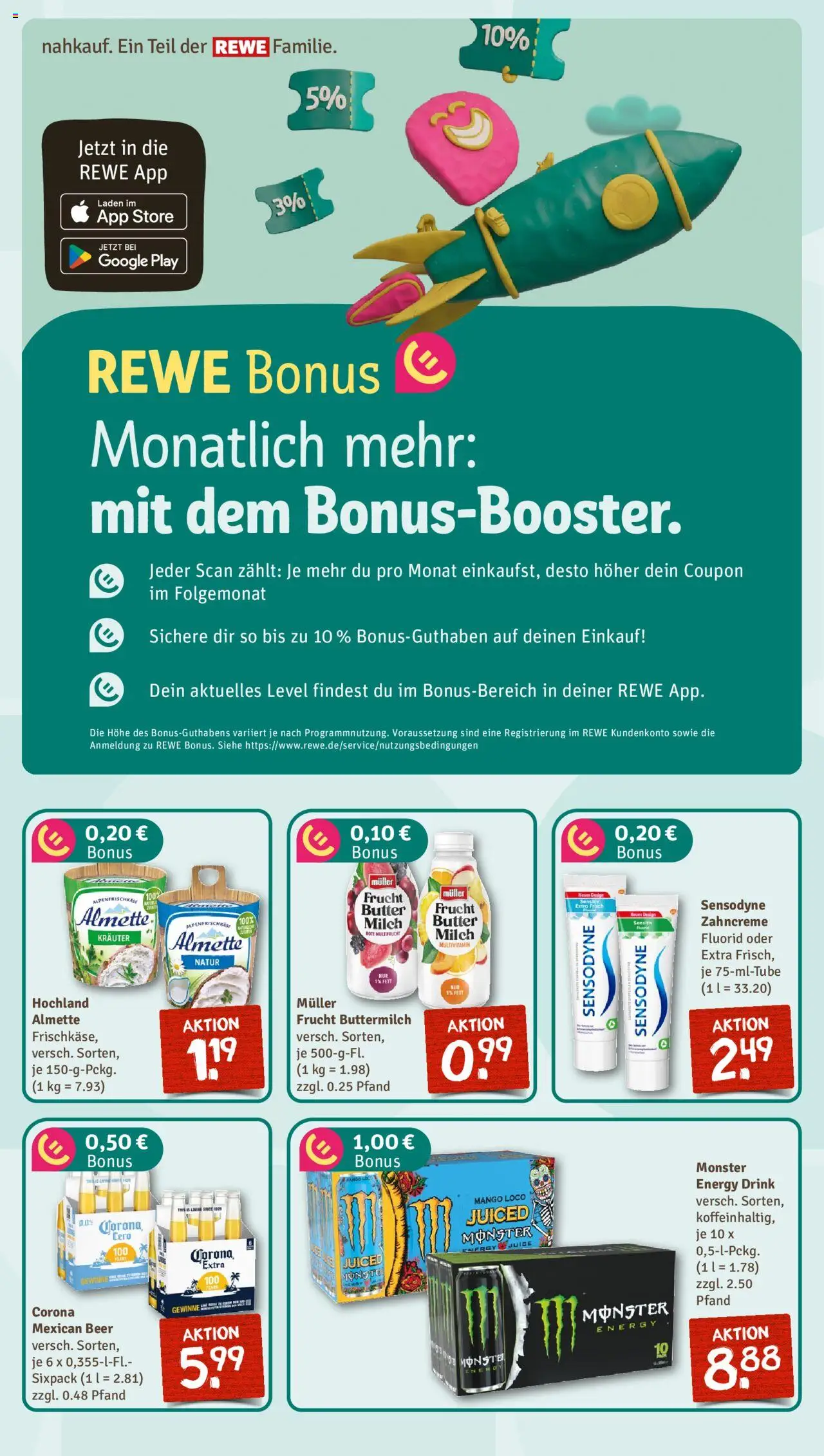 Nahkauf Prospekt - gültig ab dem 03.08.2025 | Seite: 5 | Produkte: Almette, Milch, Monster, Mango