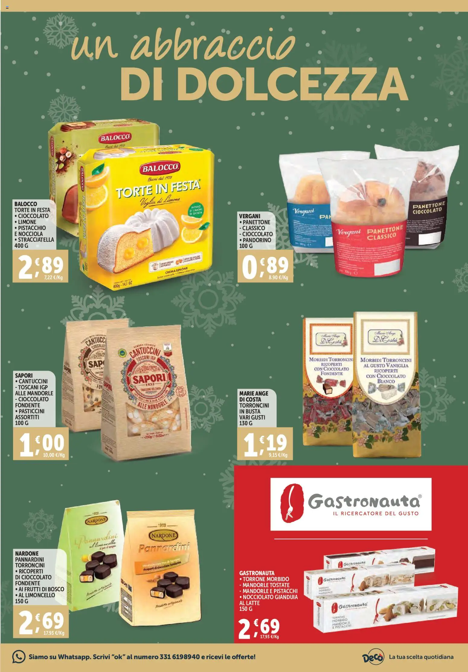 Volantino Decò del 28.10.2025 | Pagina: 9 | Prodotti: Cioccolato, Latte, Limone, Torroncini