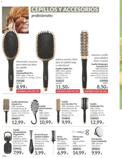 Vista previa Catálogo AVON campaña 4 válido desde el 01.04.2026 | Página: 144 | Productos: Cepillo, Cepillo moldeador, Ρούτερ, Espejo